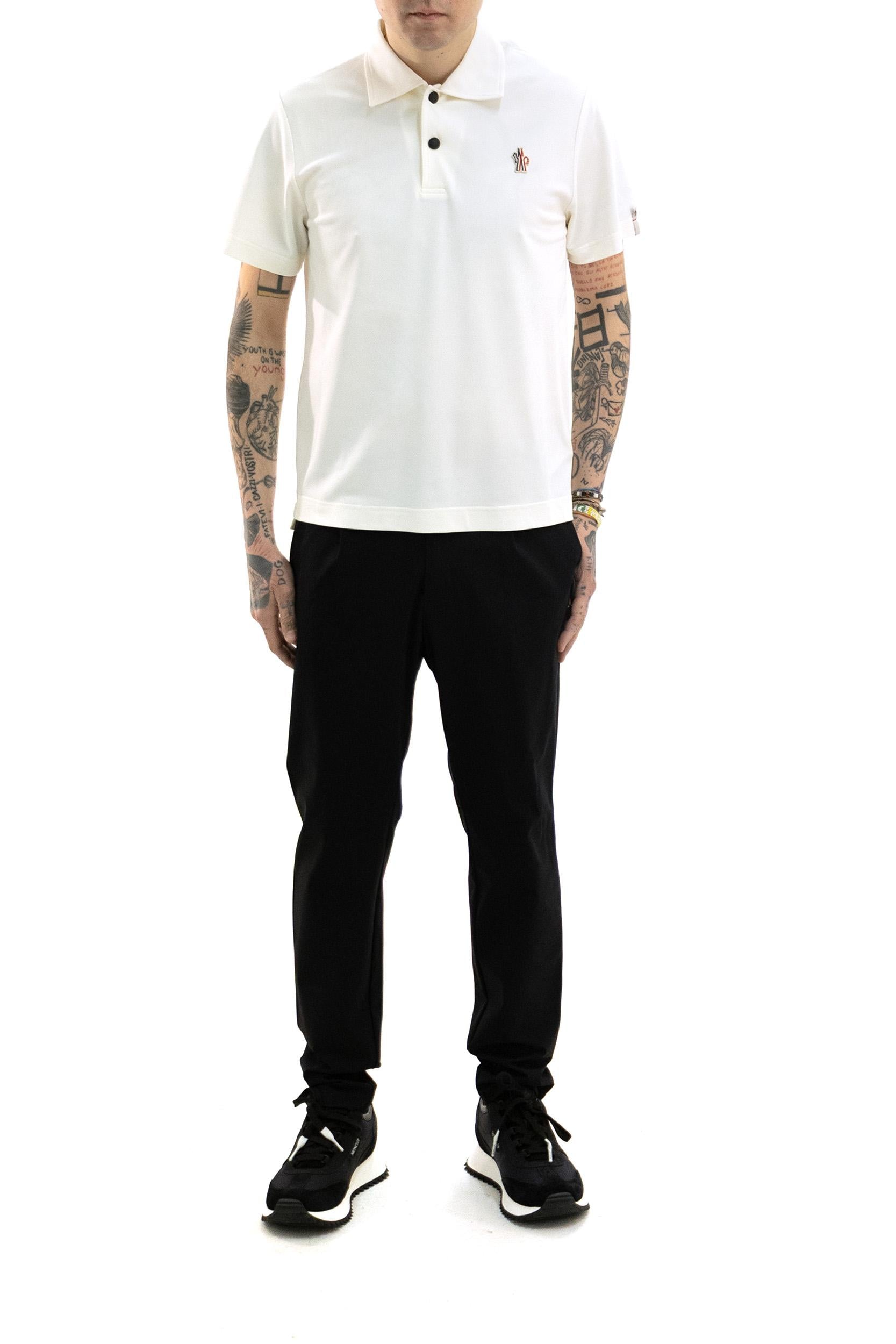 Polo in Nylon Piquet<BR/> 8A000-04 89AVZ 034 MONCLER GRENOBLE 