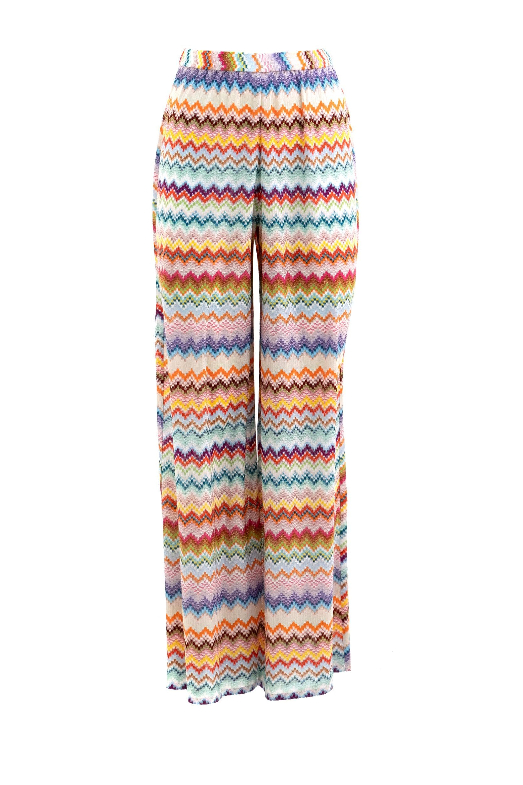 Pantaloni in Viscosa Lamé<BR/> MC23SI02-BR014F SM9WV MISSONI 