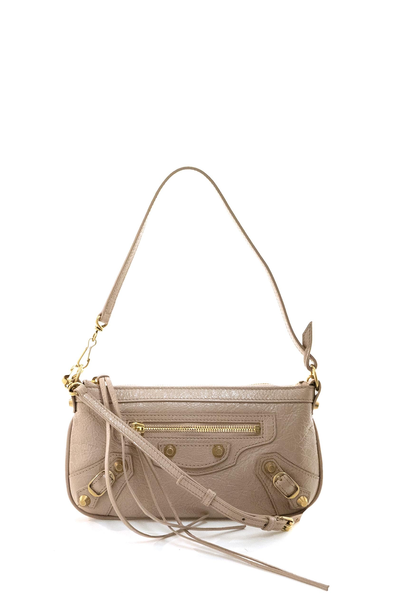 Pouch Le City in Nappa con Tracolla<BR/> 863960 210F6 5833 BALENCIAGA