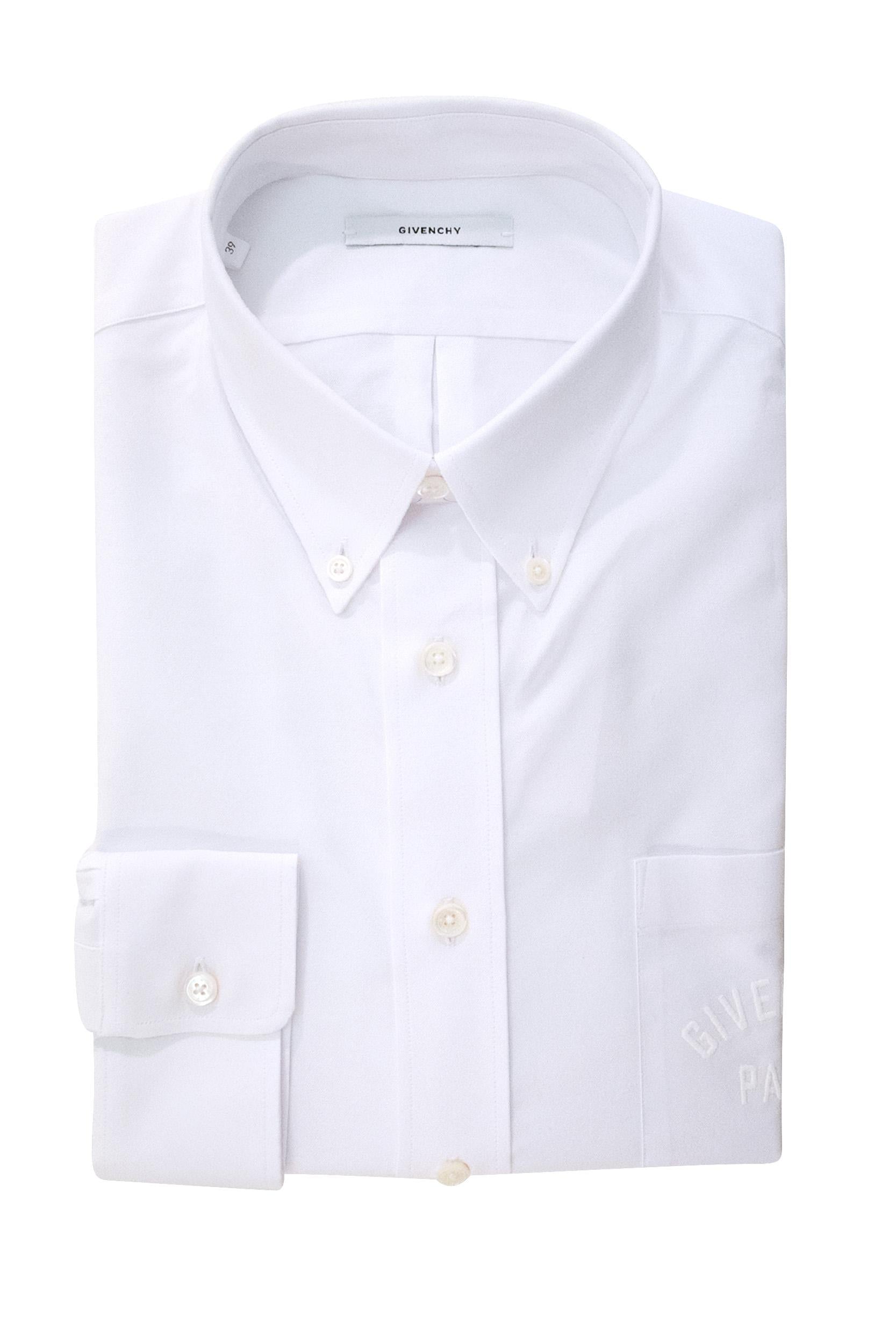 Camicia in Cotone Bianco<BR/> BM616915H7 100 GIVENCHY 