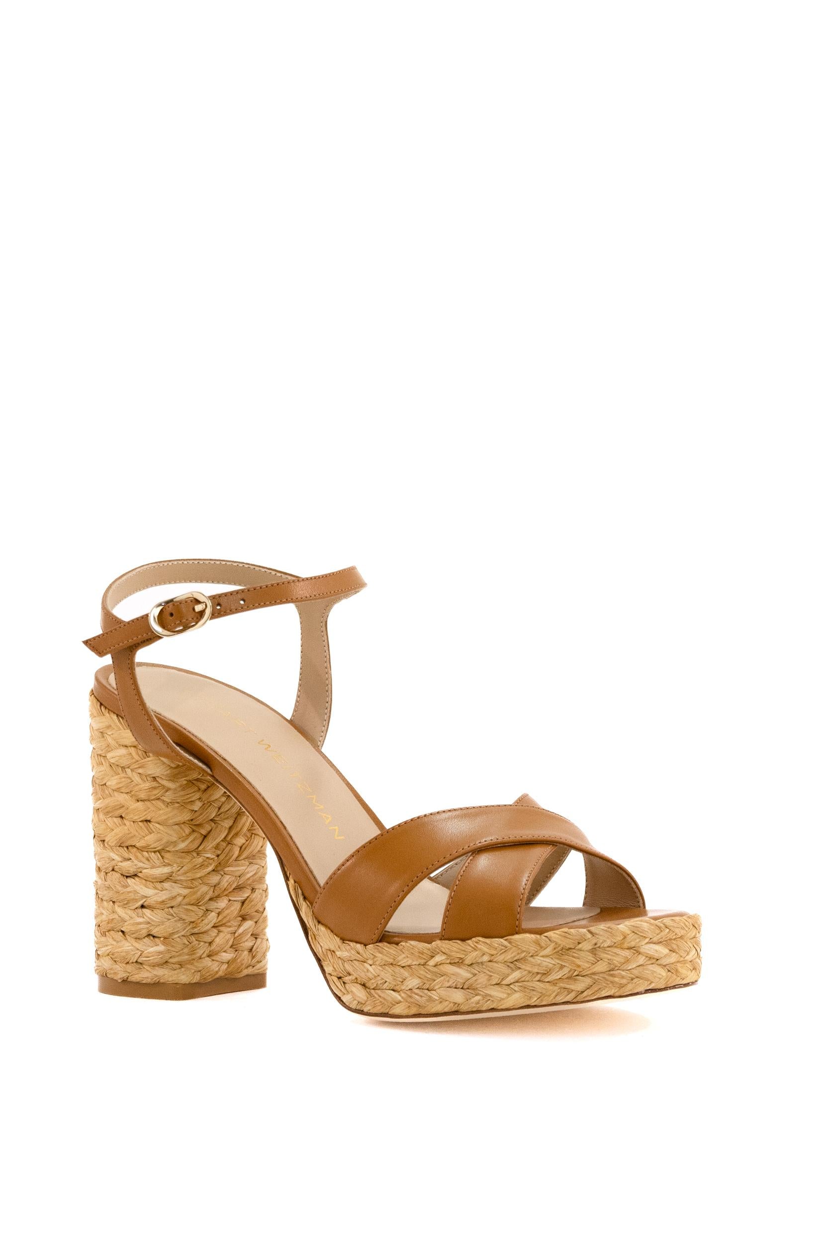 STUART WEITZMAN DAYANA PLATFORMMACCHIATO/NATURAL