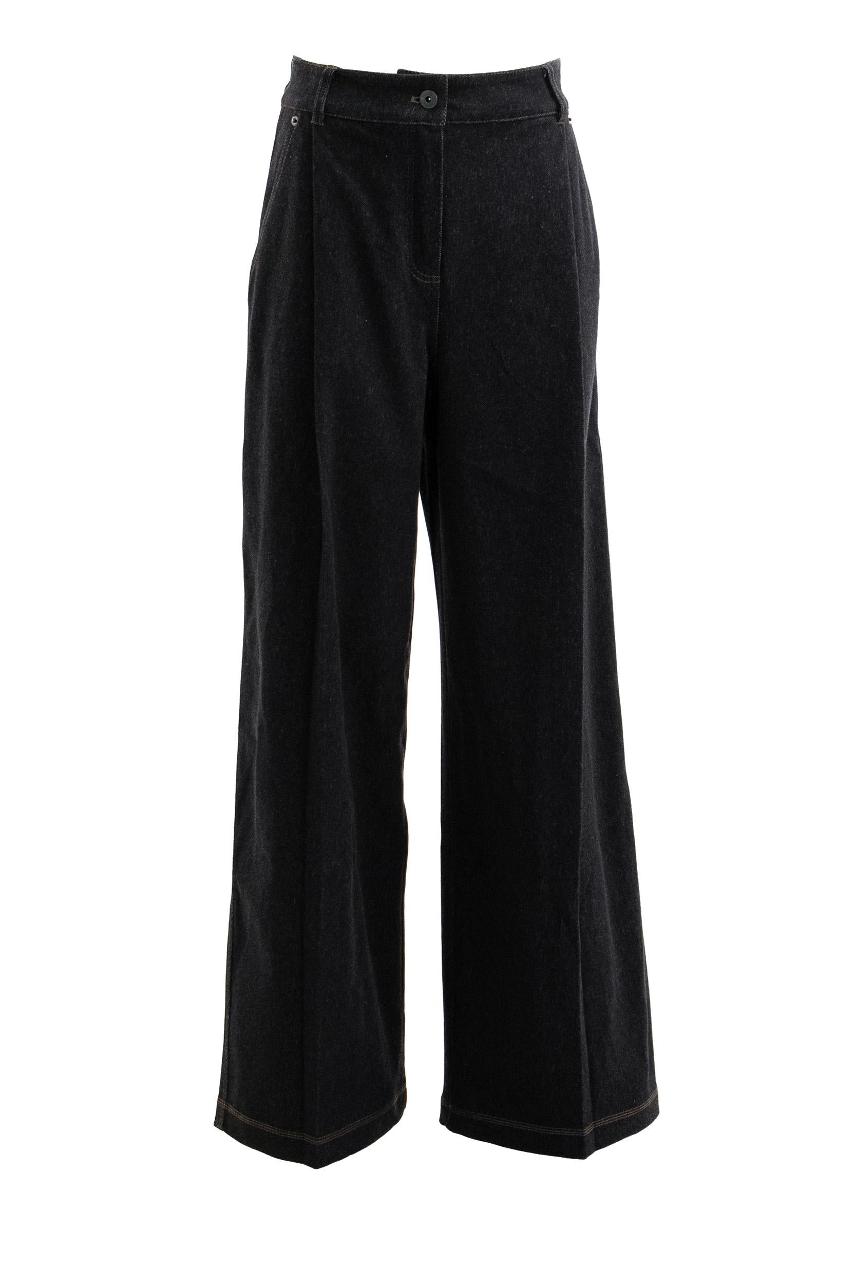 Jeans in cotone di colore blu scuro<BR/> MXPETEREO 002 MAX MARA 