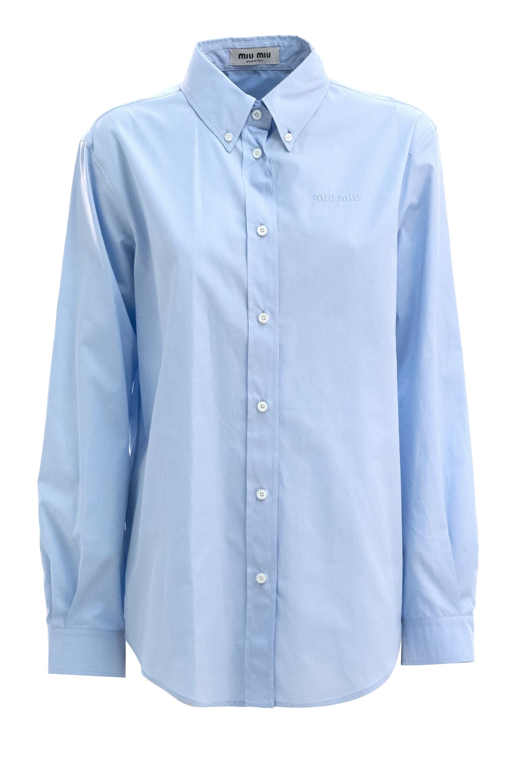 Camicia in Popeline<BR/> MK1693 S OOO 19SE F0013 MIU MIU 
