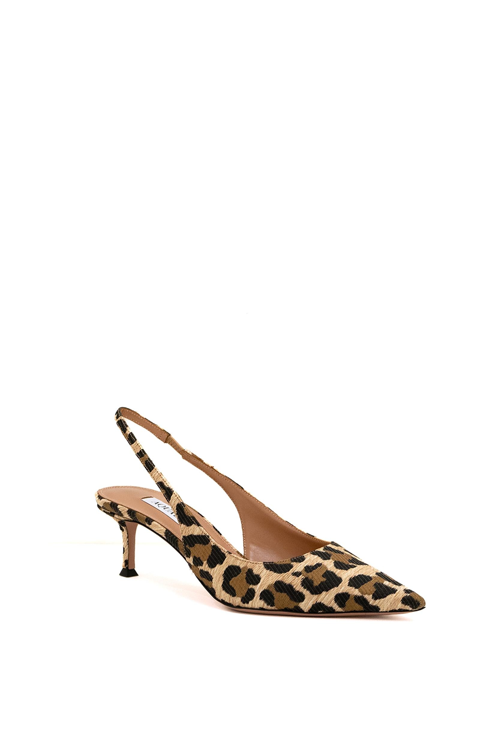 Slingback New Purist<BR/> PURMIDL1-LRF-NAT NATURAL AQUAZZURA 