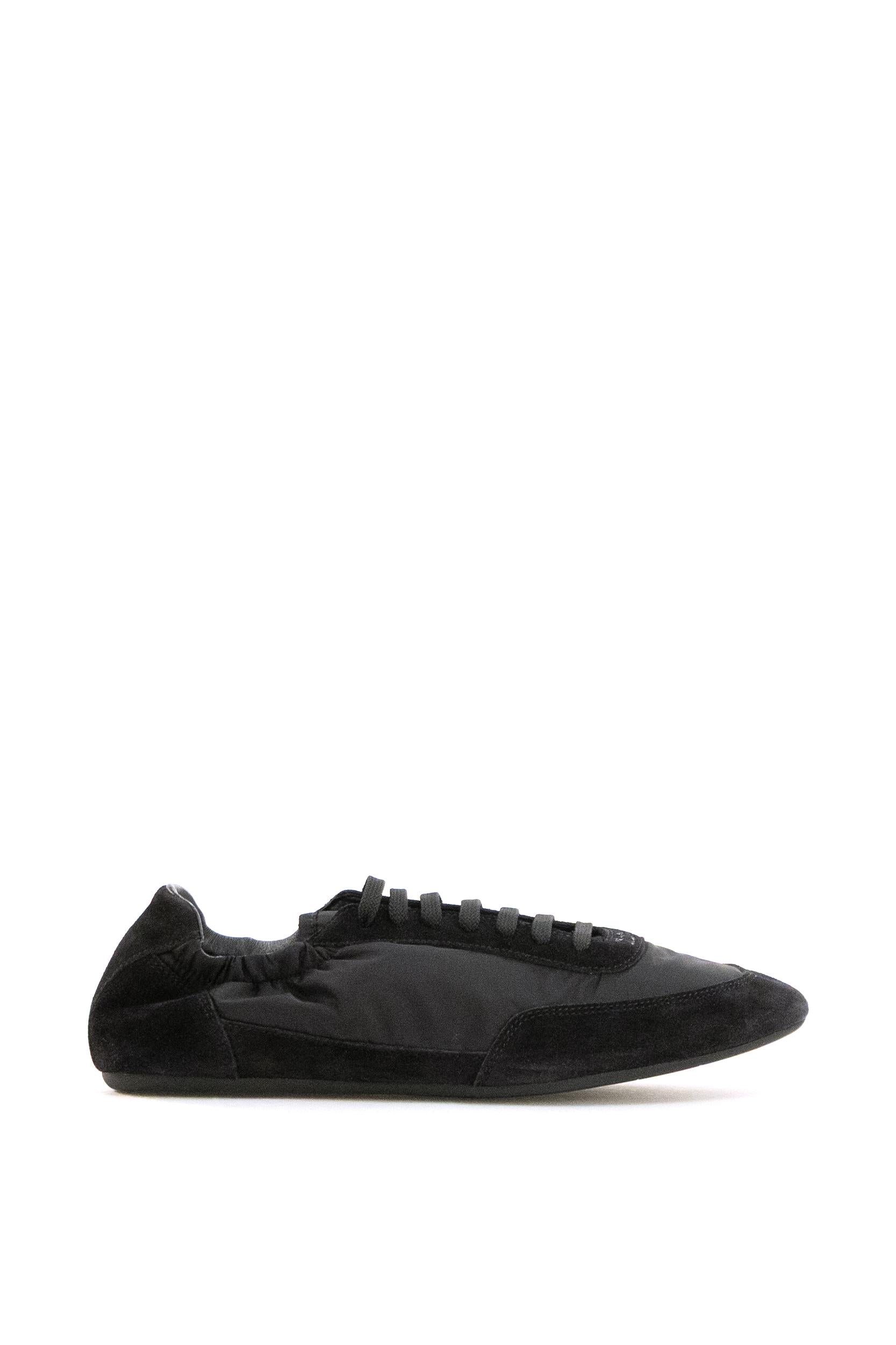 Sneakers Collpase in Re-nylon e suede di colore nero<BR/> 2EG479 F G001 D7C F0002 PRADA 