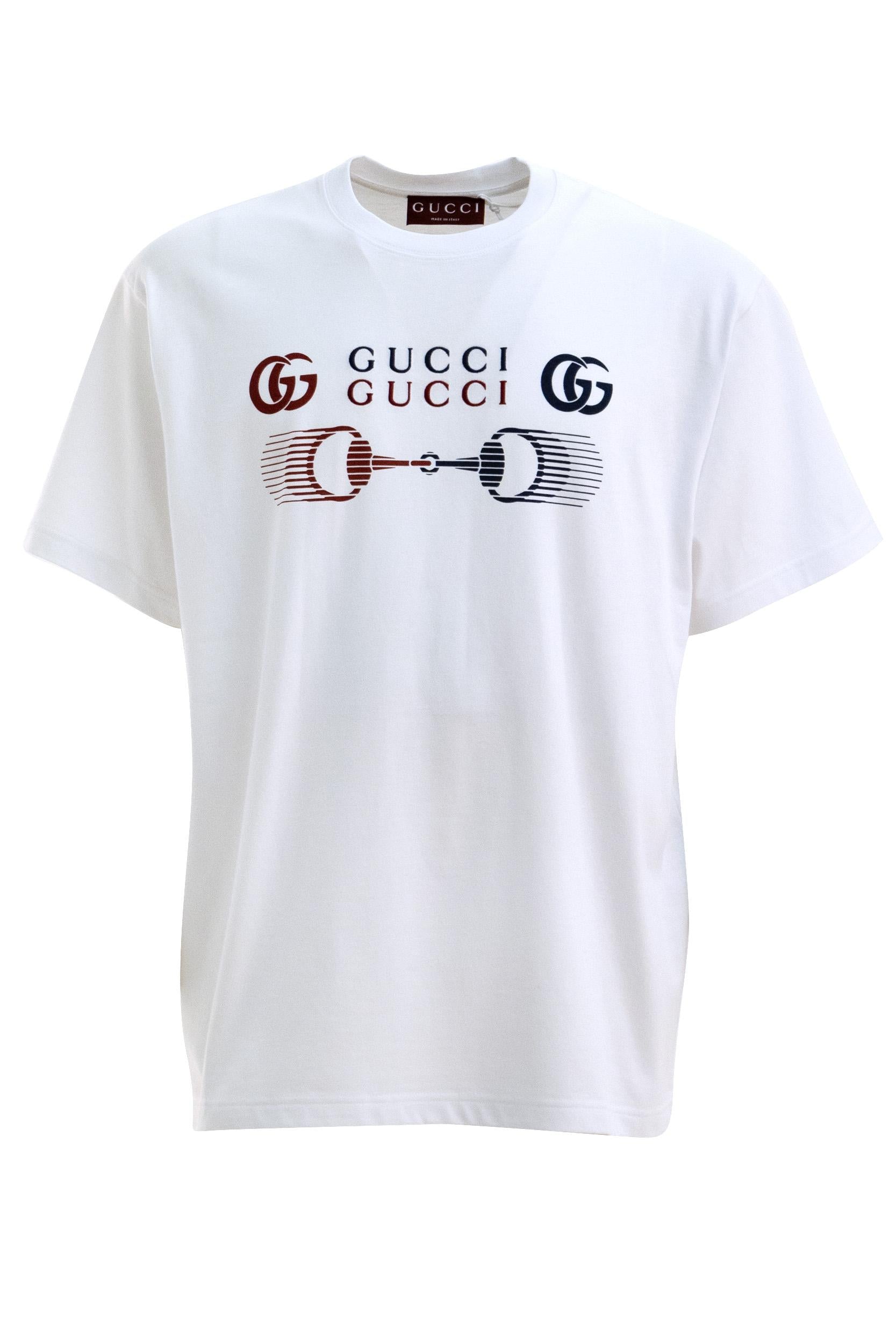 Gucci T-shirt for men, white - Cumini