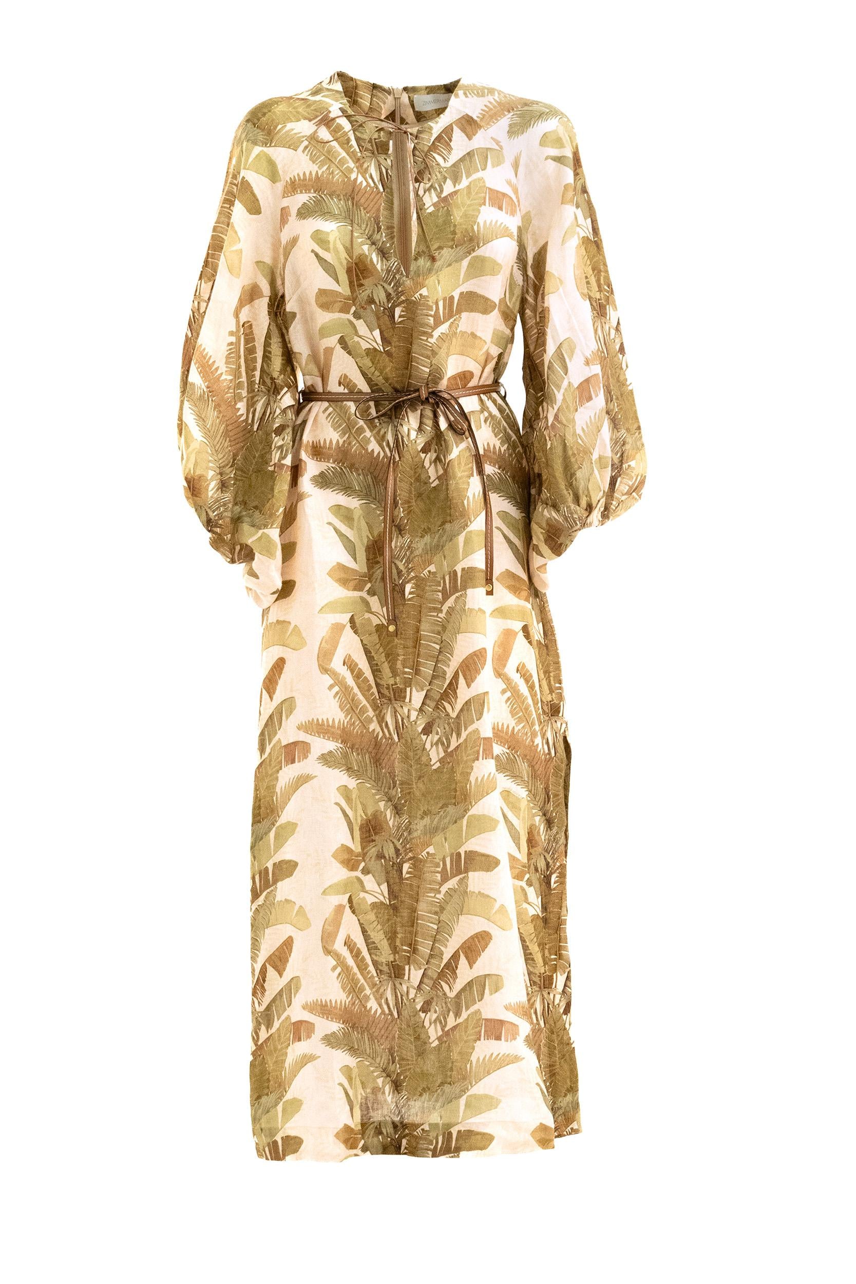 Abito<BR/> 3709DSS253 GREEN PALM ZIMMERMANN 