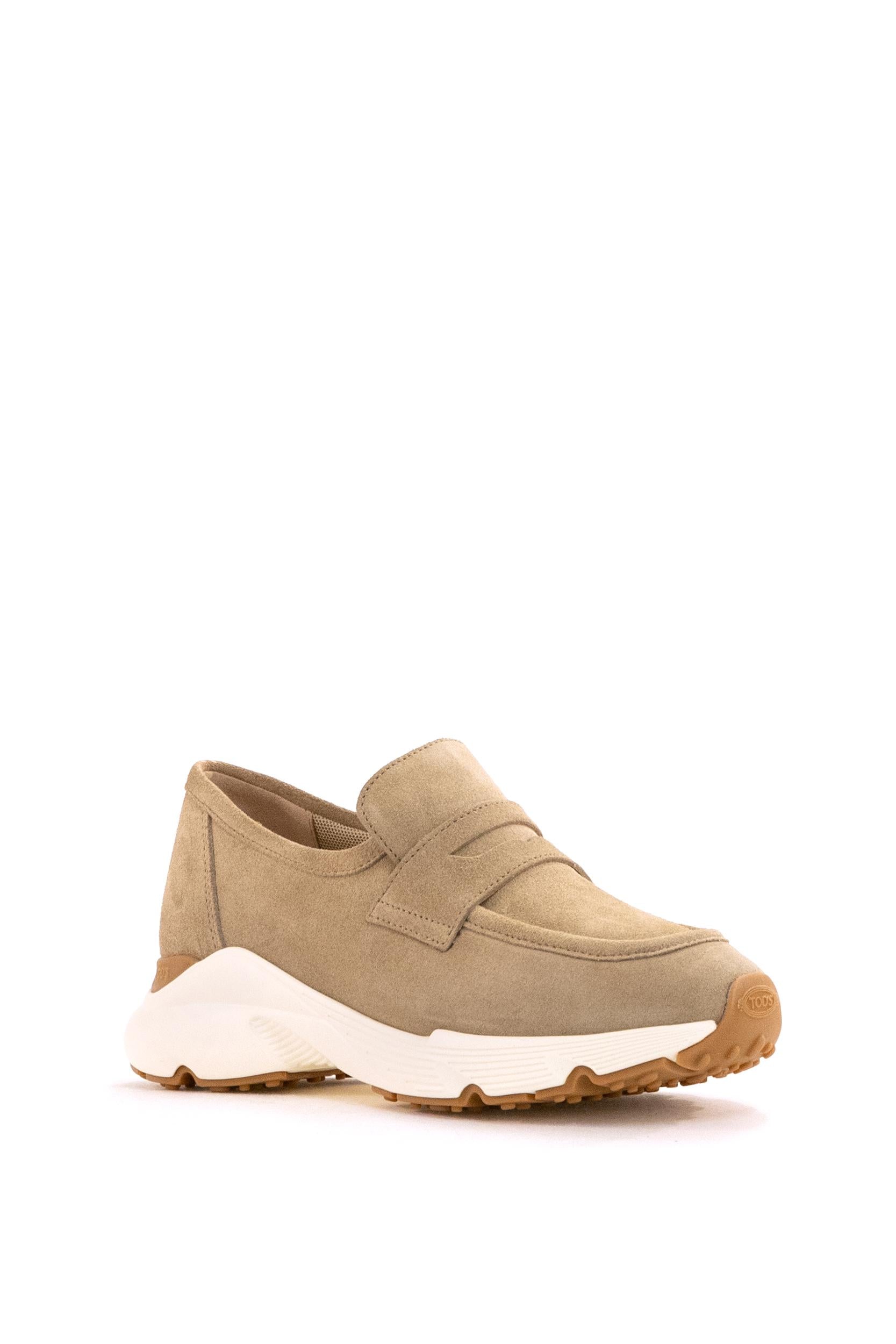 Mocassino Sportivo in Pelle Scamosciata<BR/> XXW54C0JC41RE0 S812 TOD'S 