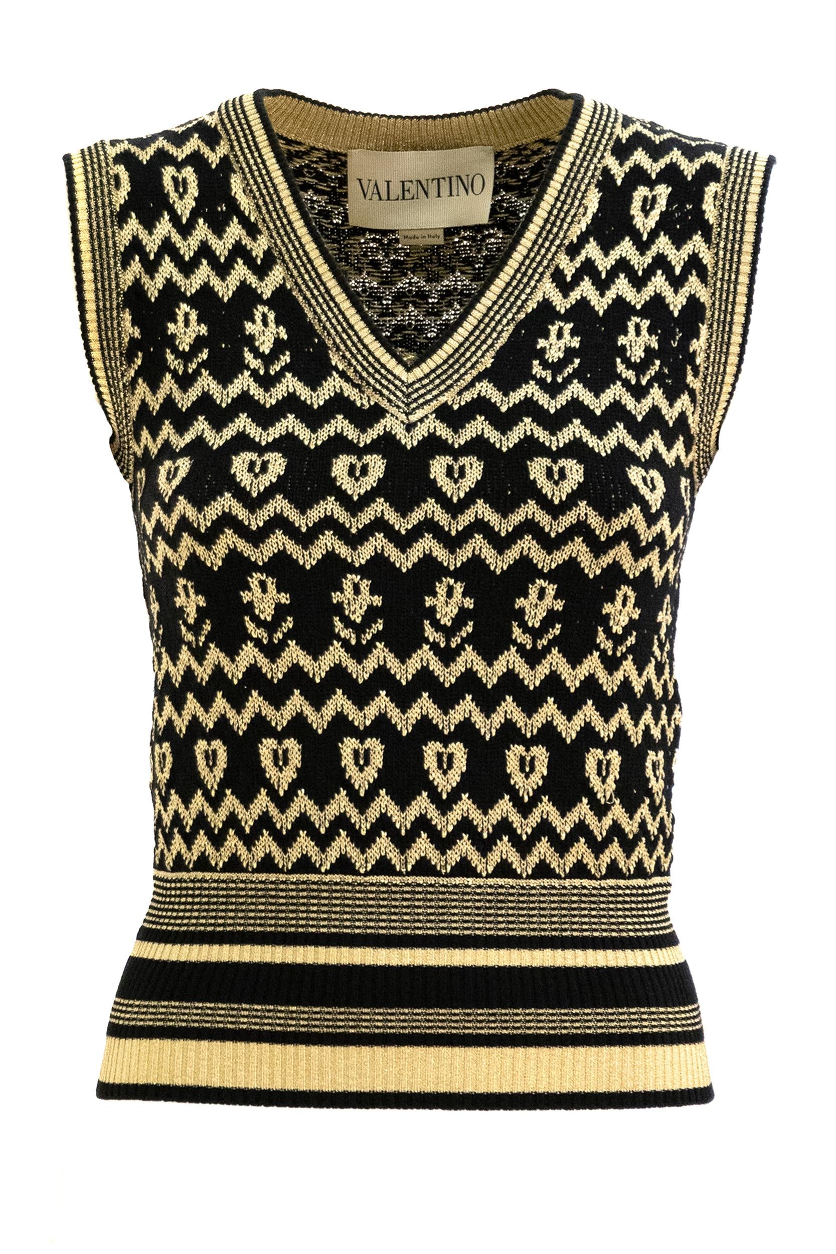 Gilet in Maglia<BR/> 7B3KM06C9H0 G14 VALENTINO GARAVANI 