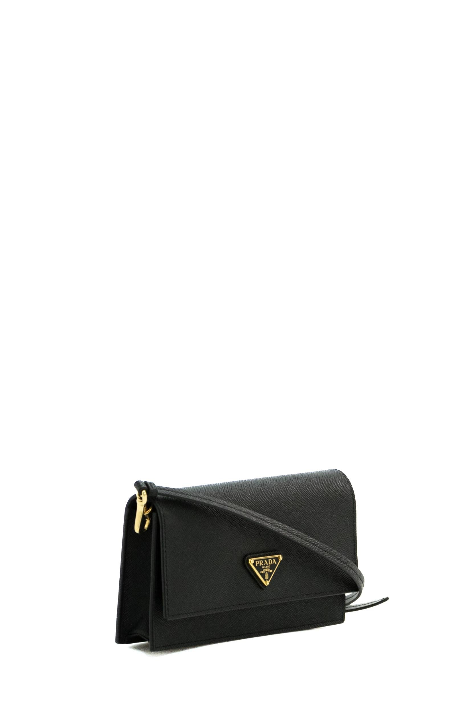 Mini Borsa in Saffiano<BR/> 1NF059 2DB3 F0002 PRADA 