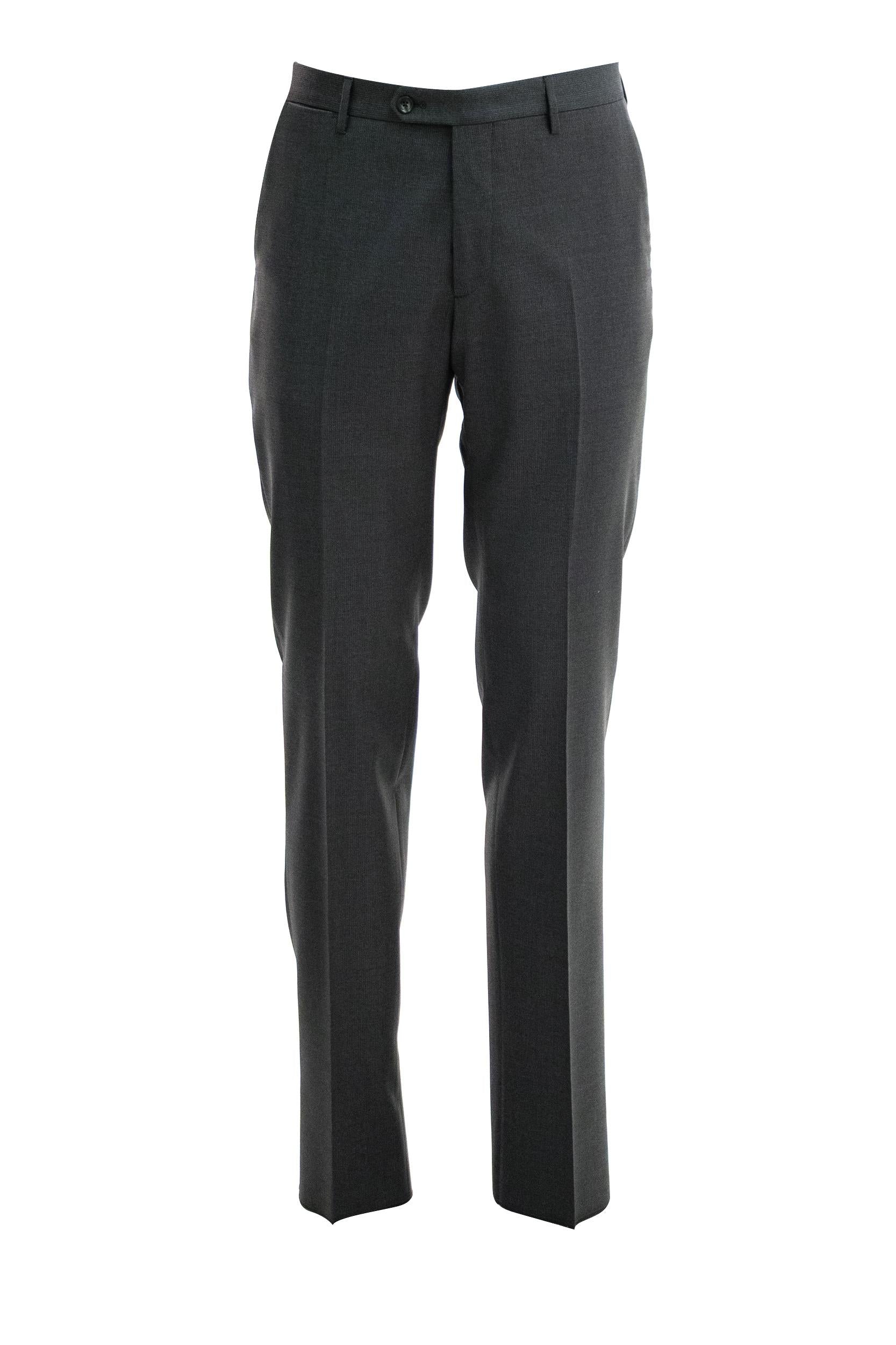 Abito rigato monopetto in lana di colore grigio <BR/> 2FBR22B01 060097 S1207 TAGLIATORE 