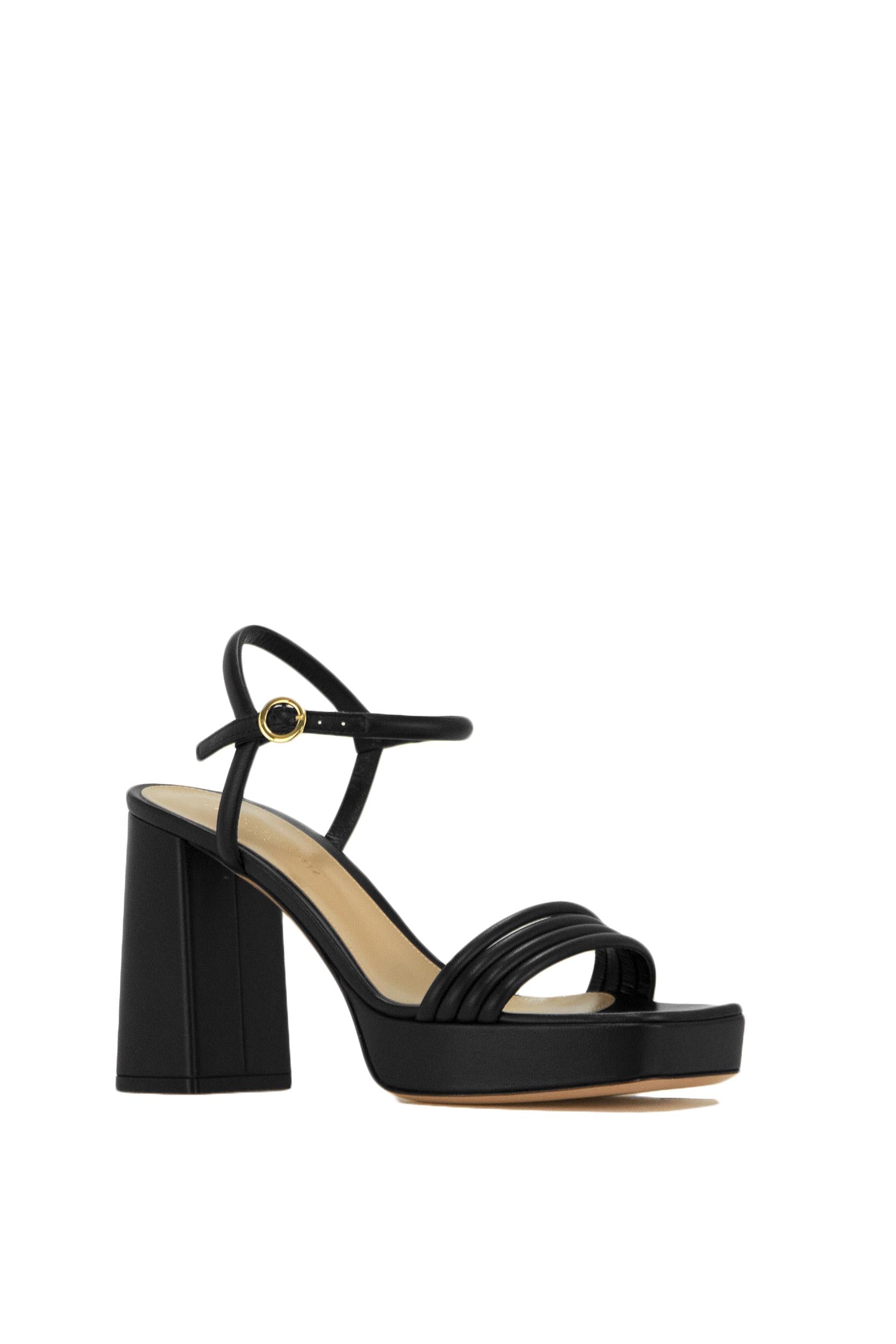 Sandalo Lena<BR/> G32057.70RIC.NAPNERO BLACK GIANVITO ROSSI 