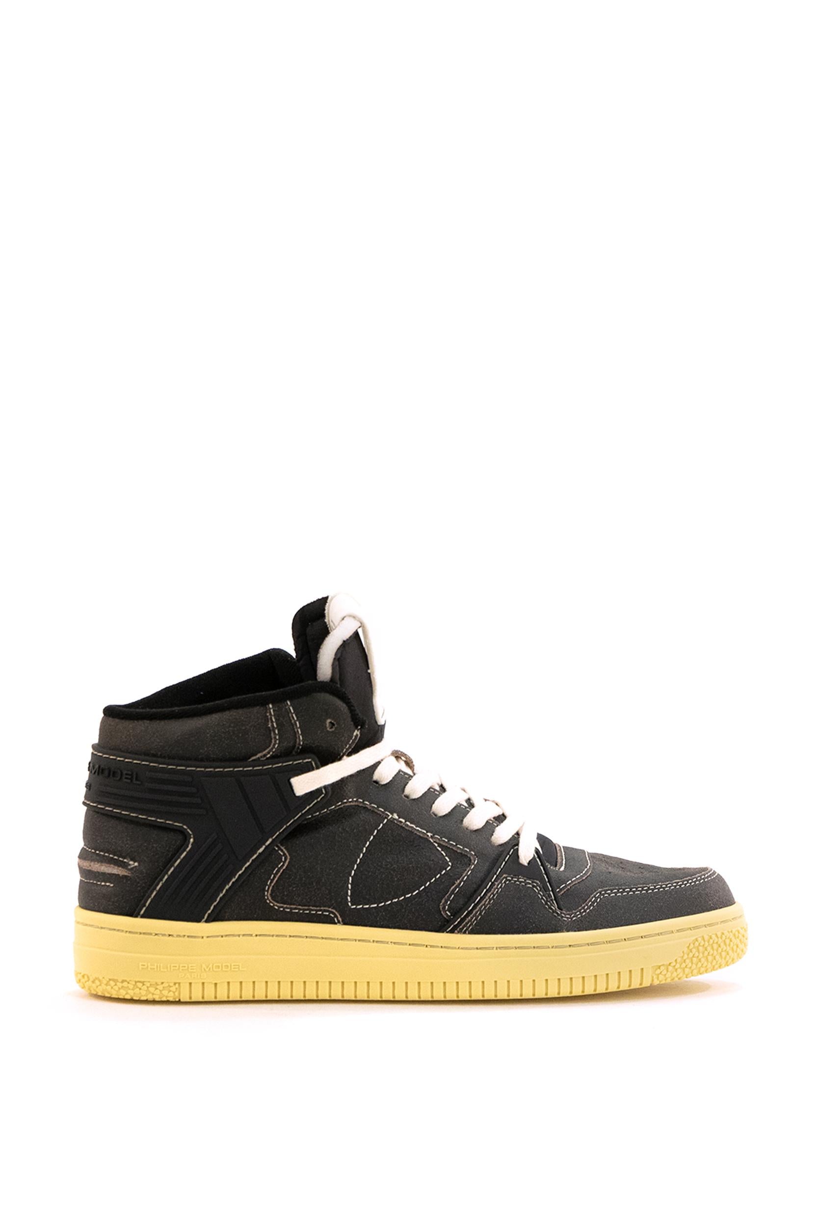Sneakers La Grande in pelle di colore nero<BR/> LGMU CR02 PHILIPPE MODEL 