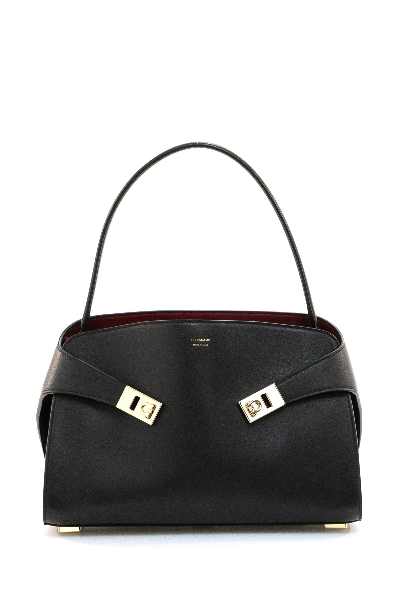 FERRAGAMO 219816 0781694NERO/BORGOGNA