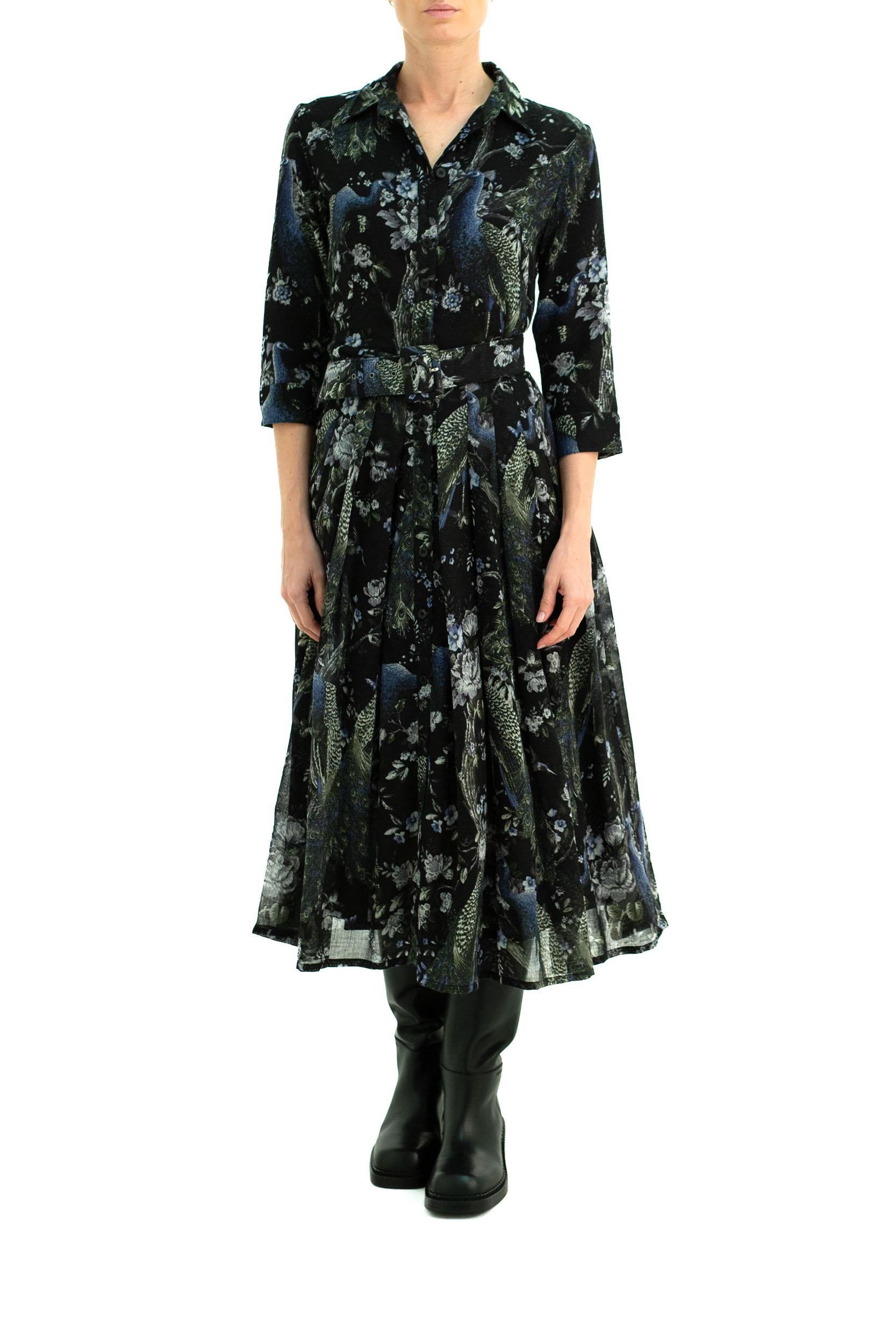 Abito<BR/> AUDREY #4 MIDI BLACK S-SUNG 