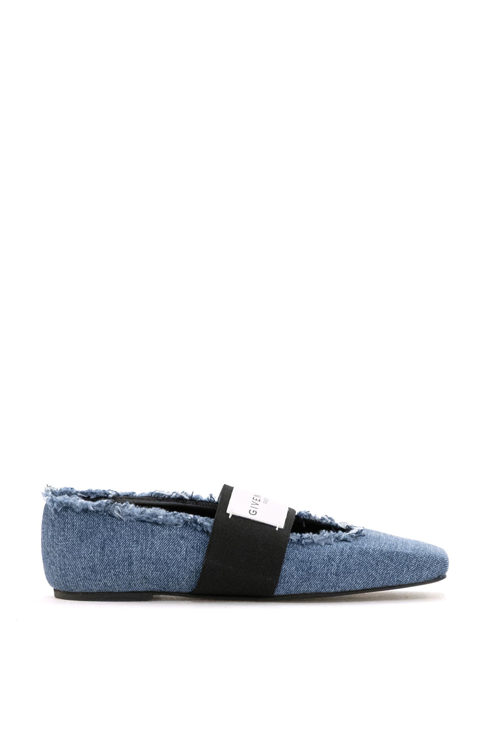 Ballerine Sliced Square in Denim<BR/> BE5010E2G0 457 GIVENCHY 