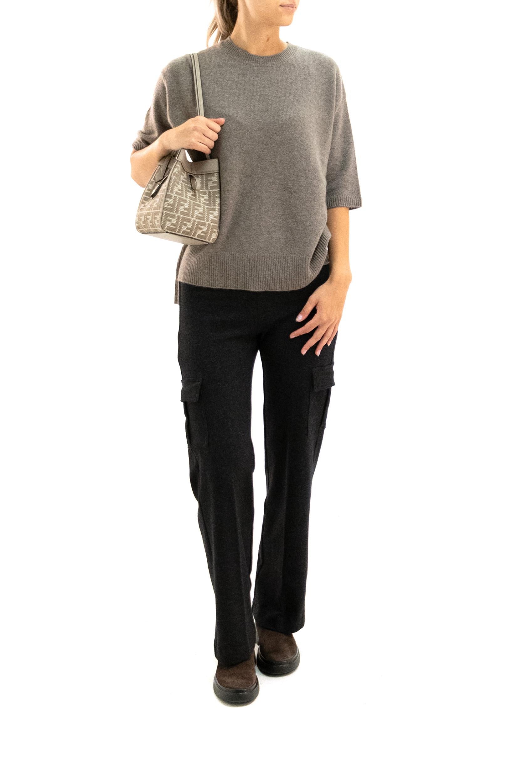 Pantaloni Cargo<BR/> ECLIPSE-F1735 CHARCOAL AVENUE MONTAIGNE 