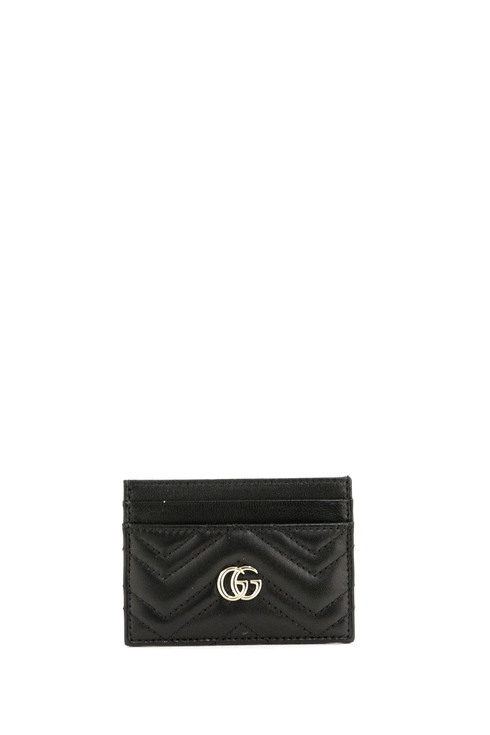 Portacarte GG Marmont in Nappa<BR/> 443127 AAFAX 1000 GUCCI 