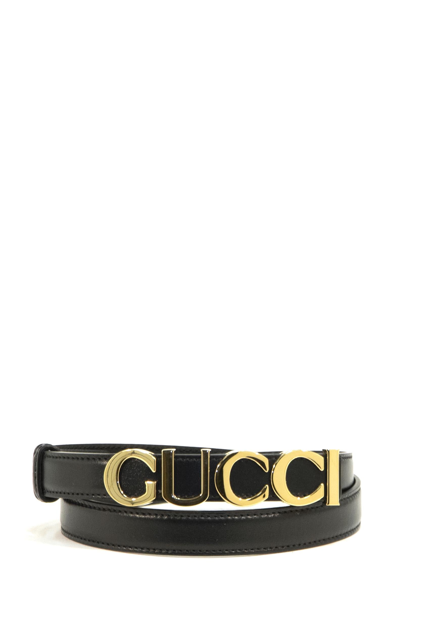 Cintura Sottile<BR/> 751600 0YA0G 1000 GUCCI 