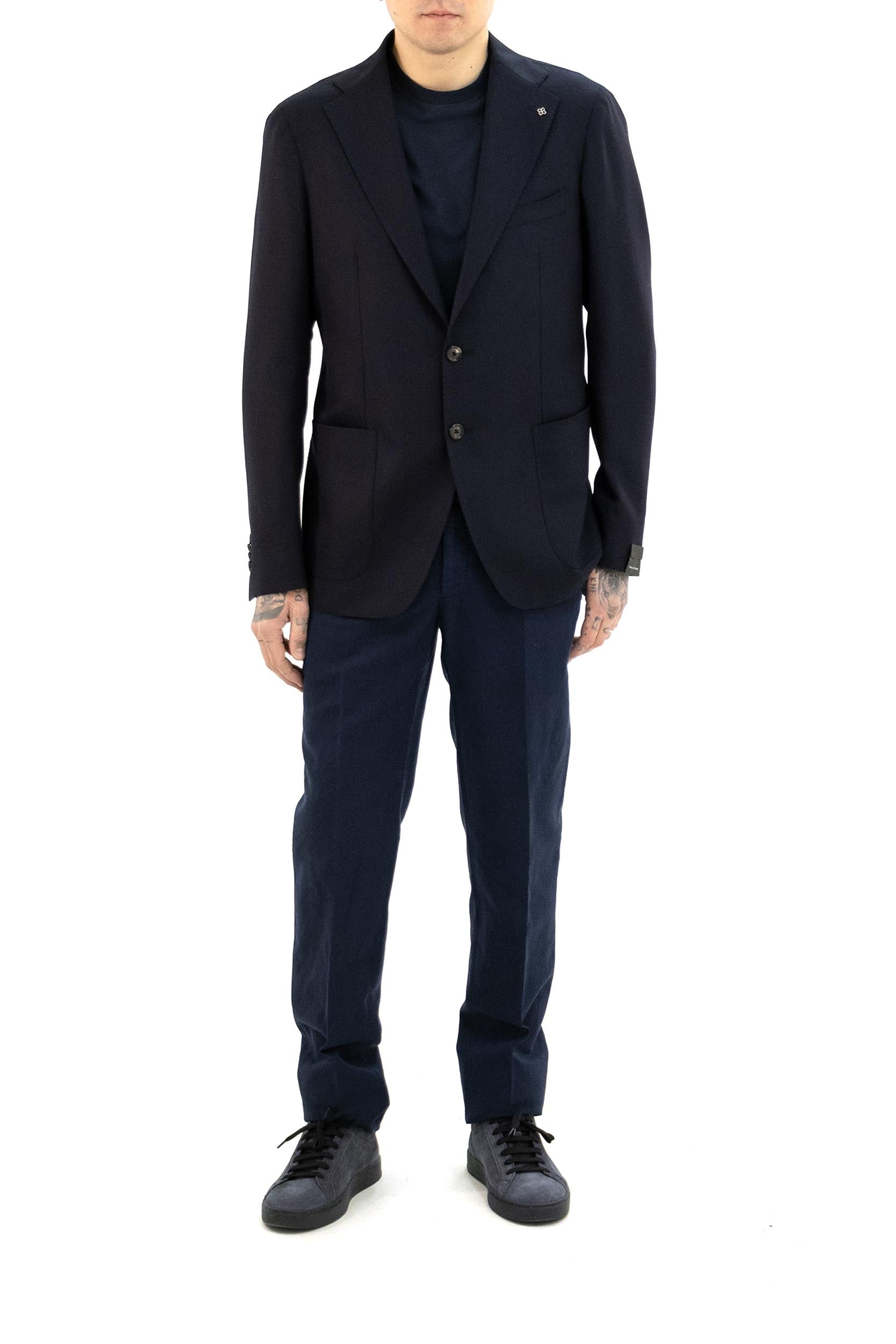 Giacca in Lana Stretch<BR/> 1SVS22K-PE 060069 B5040 TAGLIATORE 