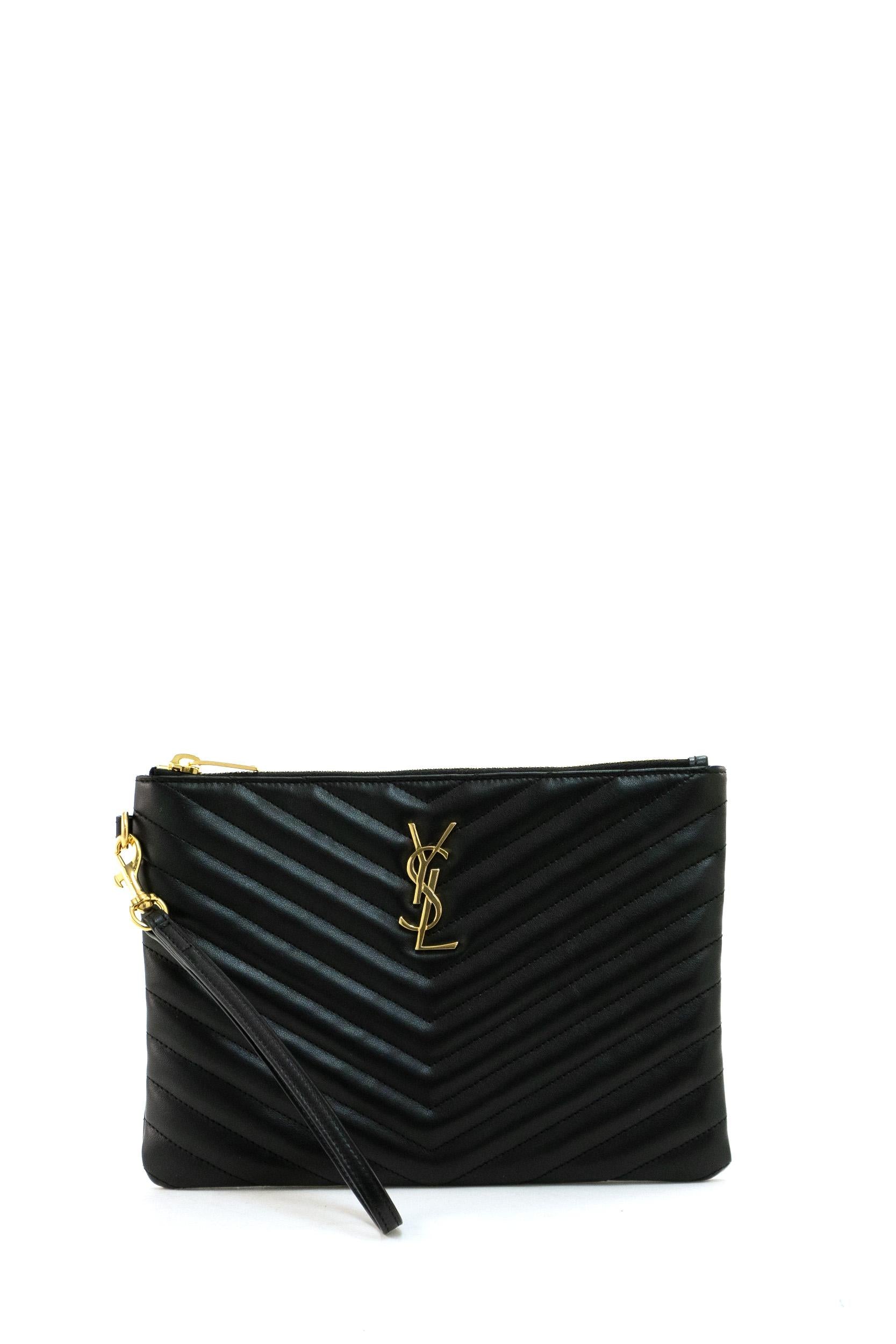 Astuccio in Pelle Matelassé 379039 CWU01 1000 SAINT LAURENT 