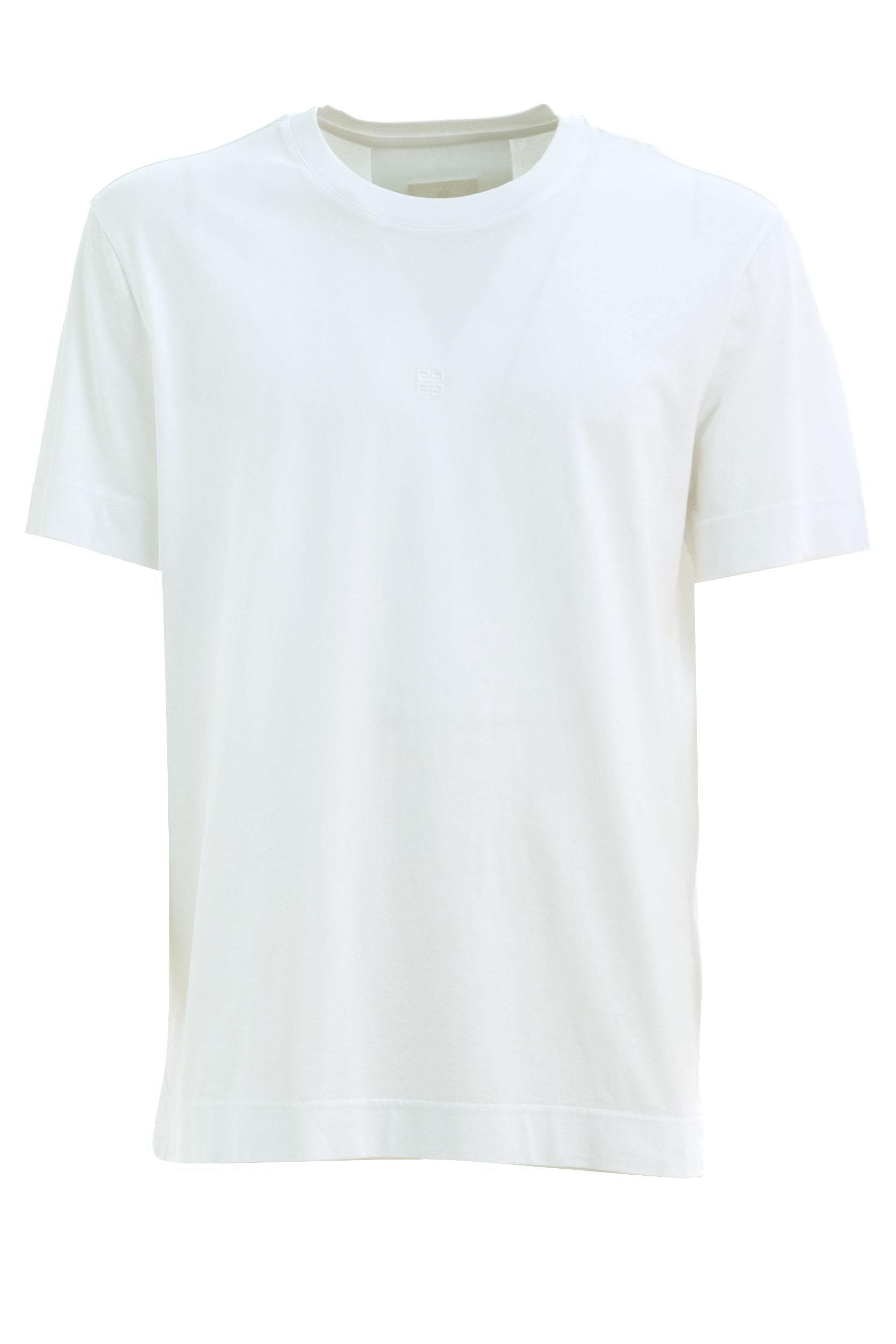 T-shirt con Ricamo<BR/> BM716G3YCC 100 GIVENCHY 