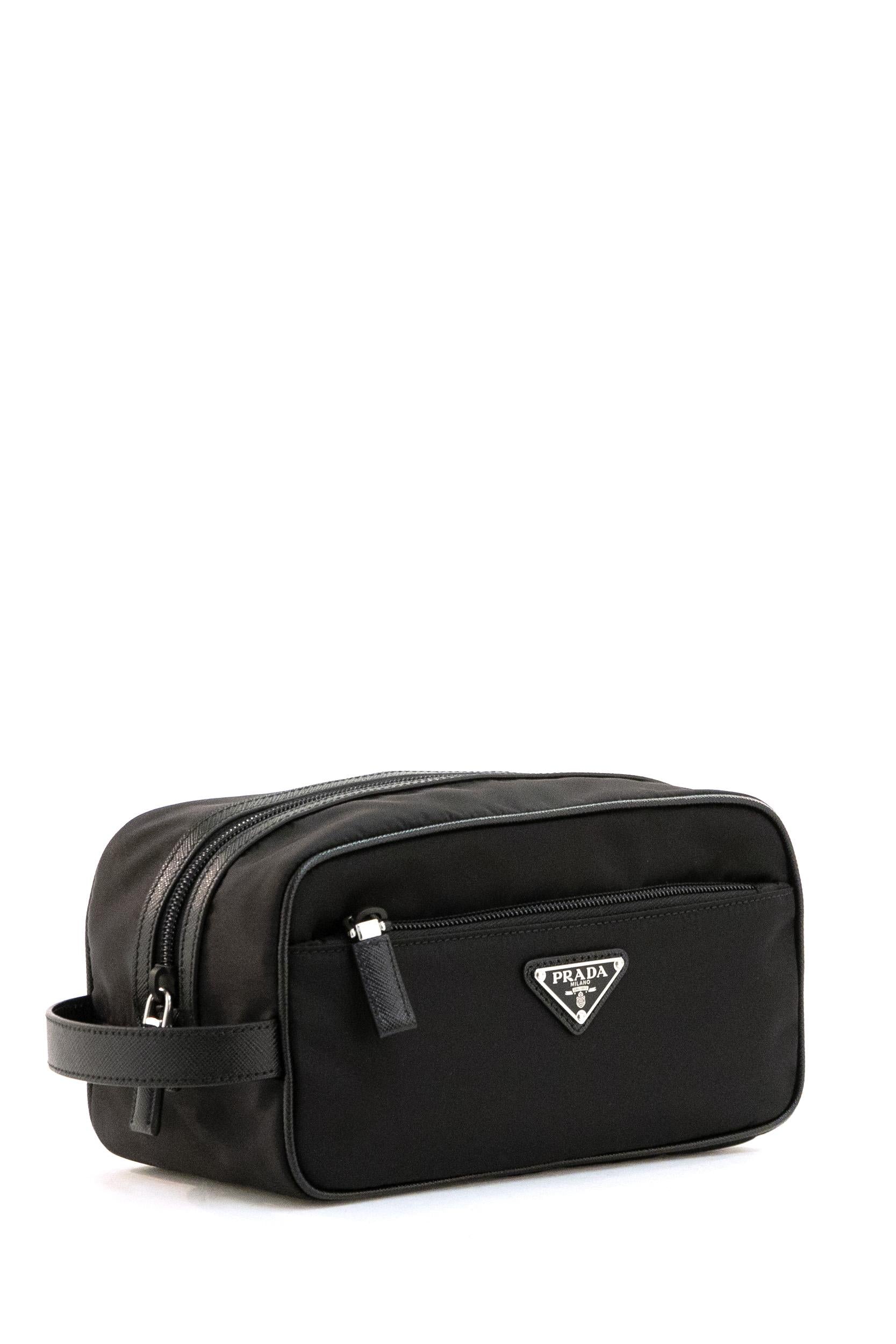 Beauty case in Re-nylon color nero <BR/> 2NA819 2DMH F0002 PRADA 