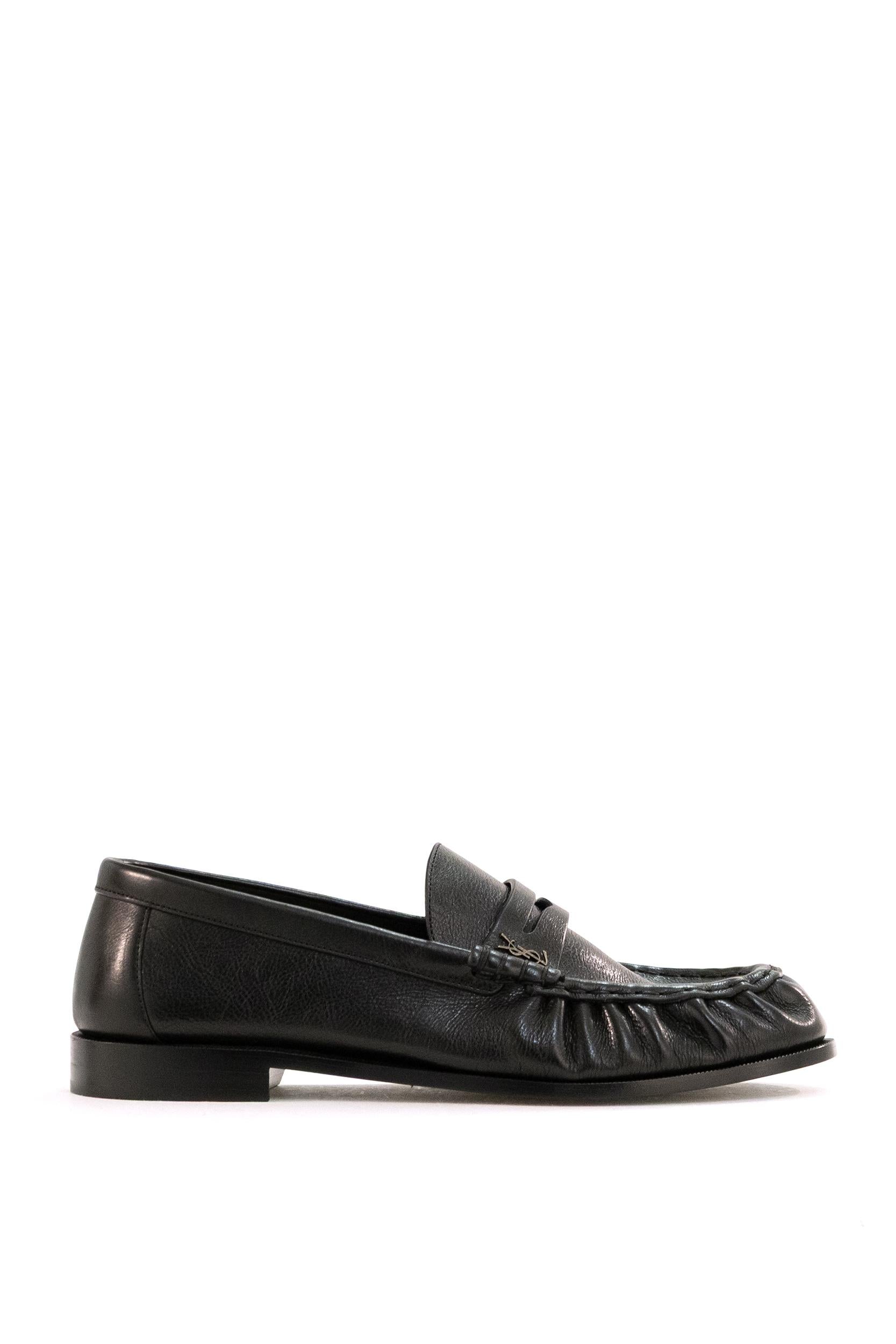 Mocassini Le Loafer in pelle di colore nero <BR/> 839471 25VAA 1000 SAINT LAURENT 