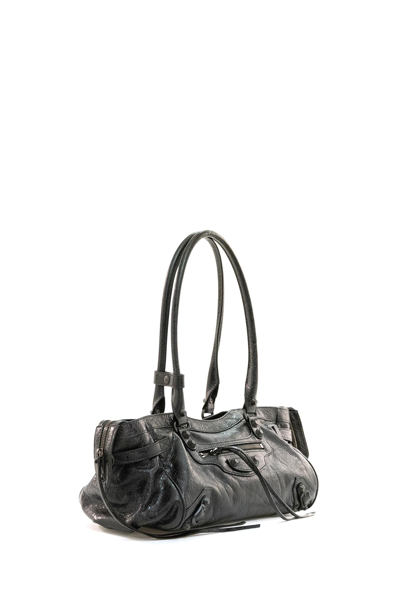 Borsa Le City East-West in pelle Arena Storico color nero<BR/> 845704 2ABEK 1000 BALENCIAGA 