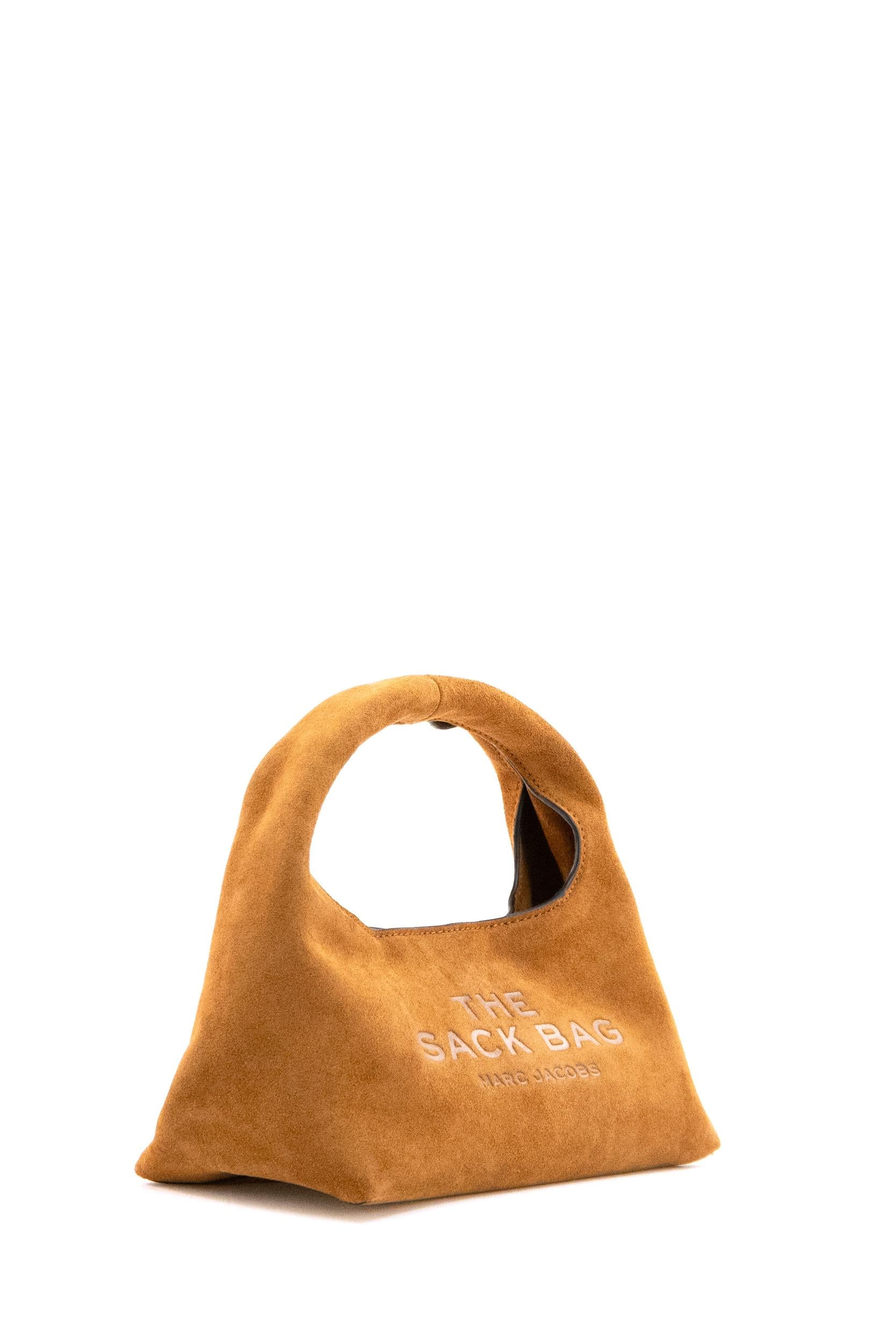 Borsa The Sack Bag in suede color marrone <BR/> 2F5HSH099H01 860 MARC JACOBS 