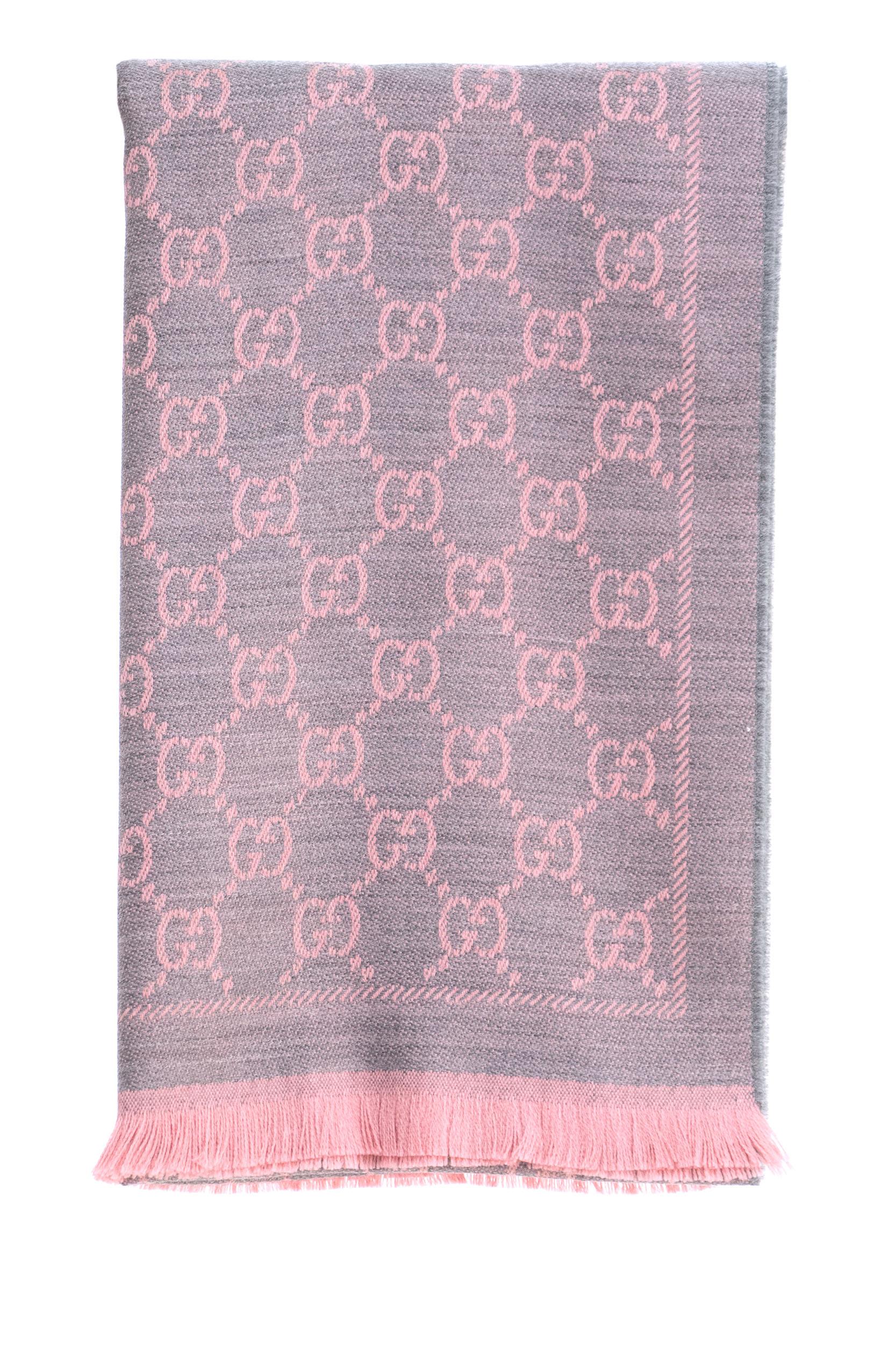 Sciarpa in lana rosa 133483 3G200 1272 GUCCI 