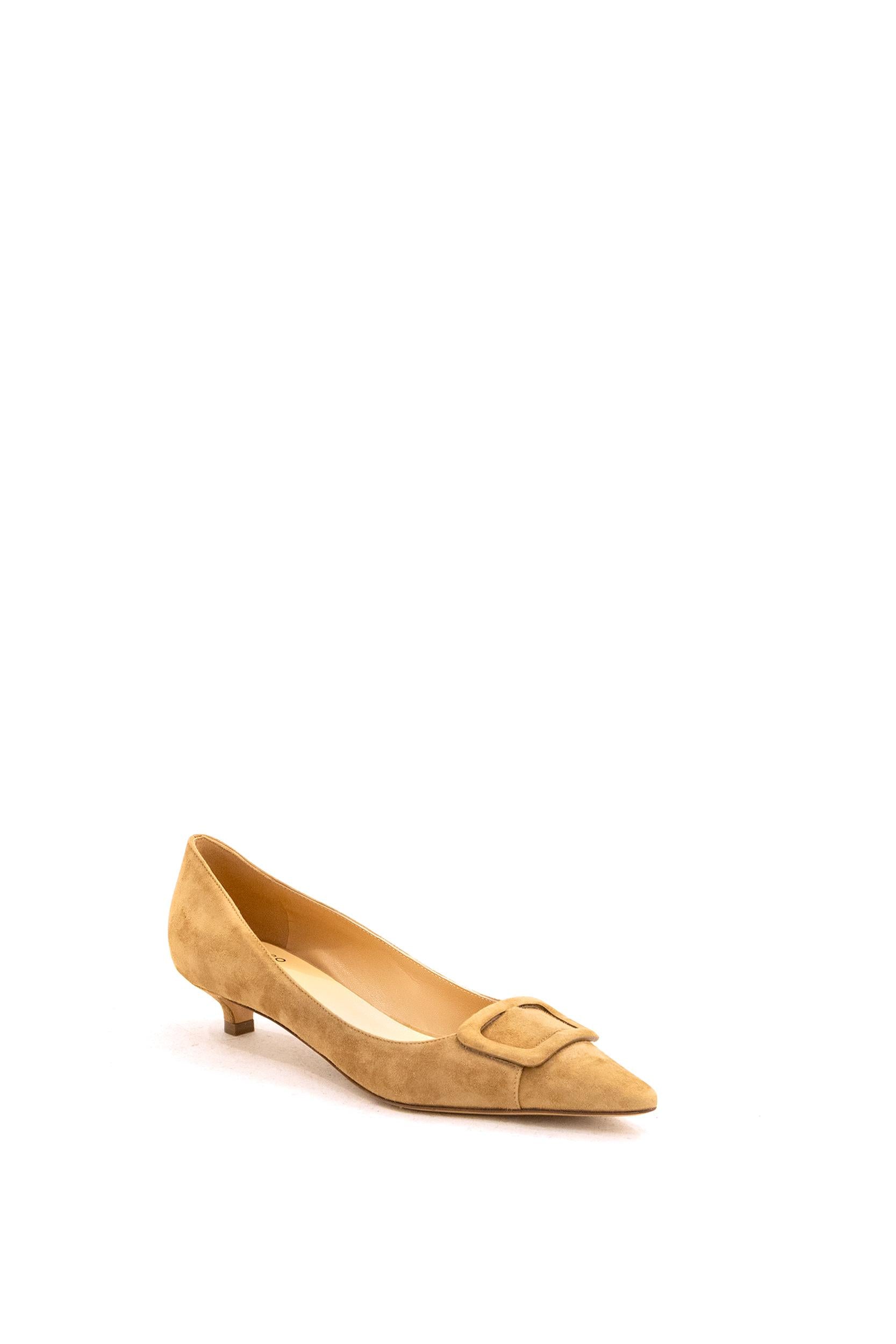 Décolleté in Camoscio Beige<BR/> R1P1012 N201 320 FRANCESCO RUSSO 