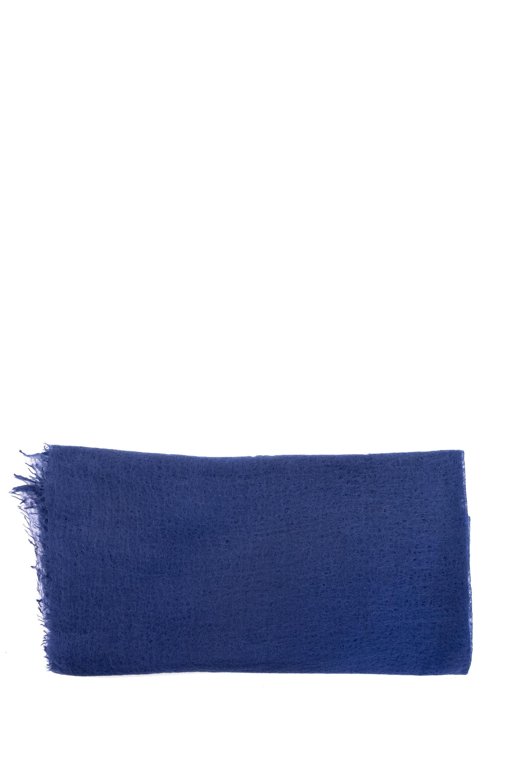 Sciarpa in Cashmere di colore bluette<BR/> 612605 460 MOULETA 