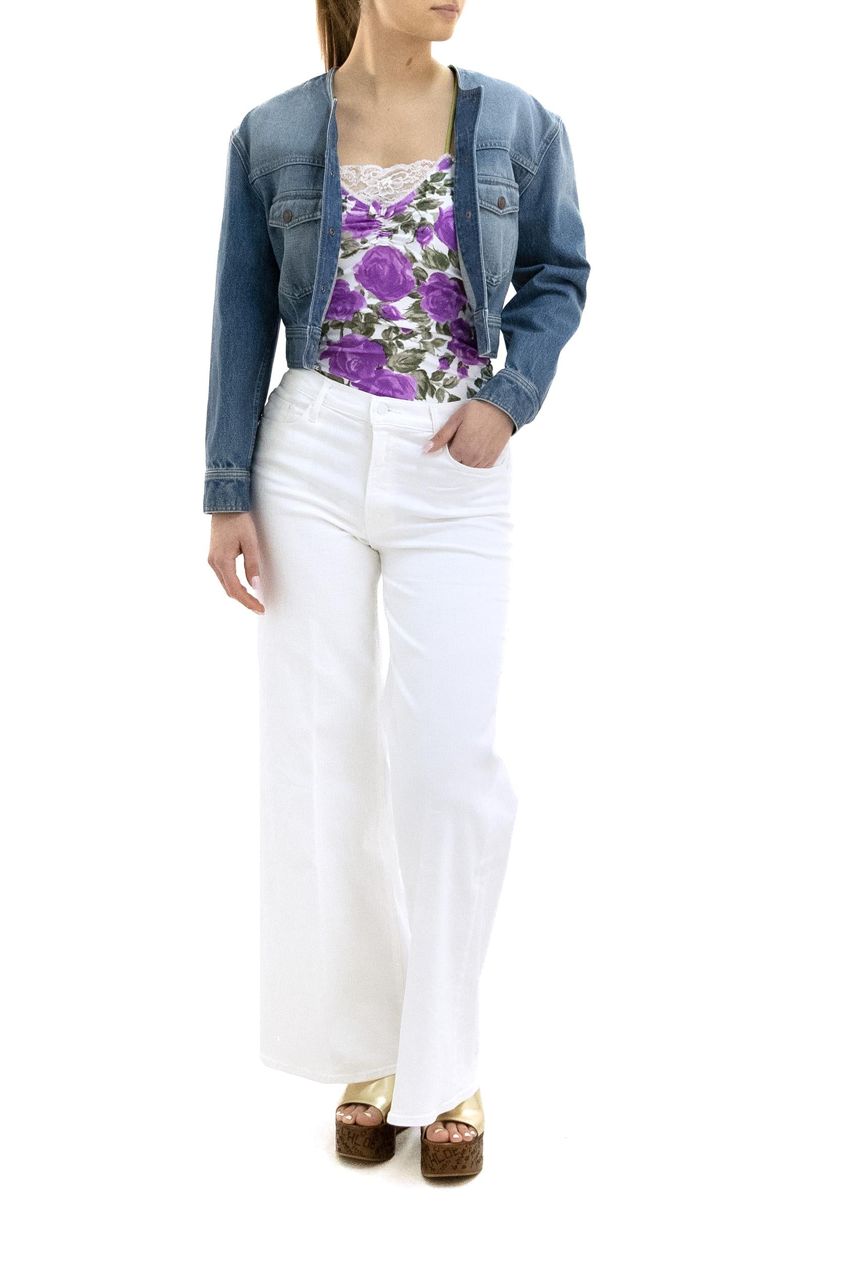 Giacca in denim di colore azzurro<BR/> 26UDV10153 40C CHLOE' 