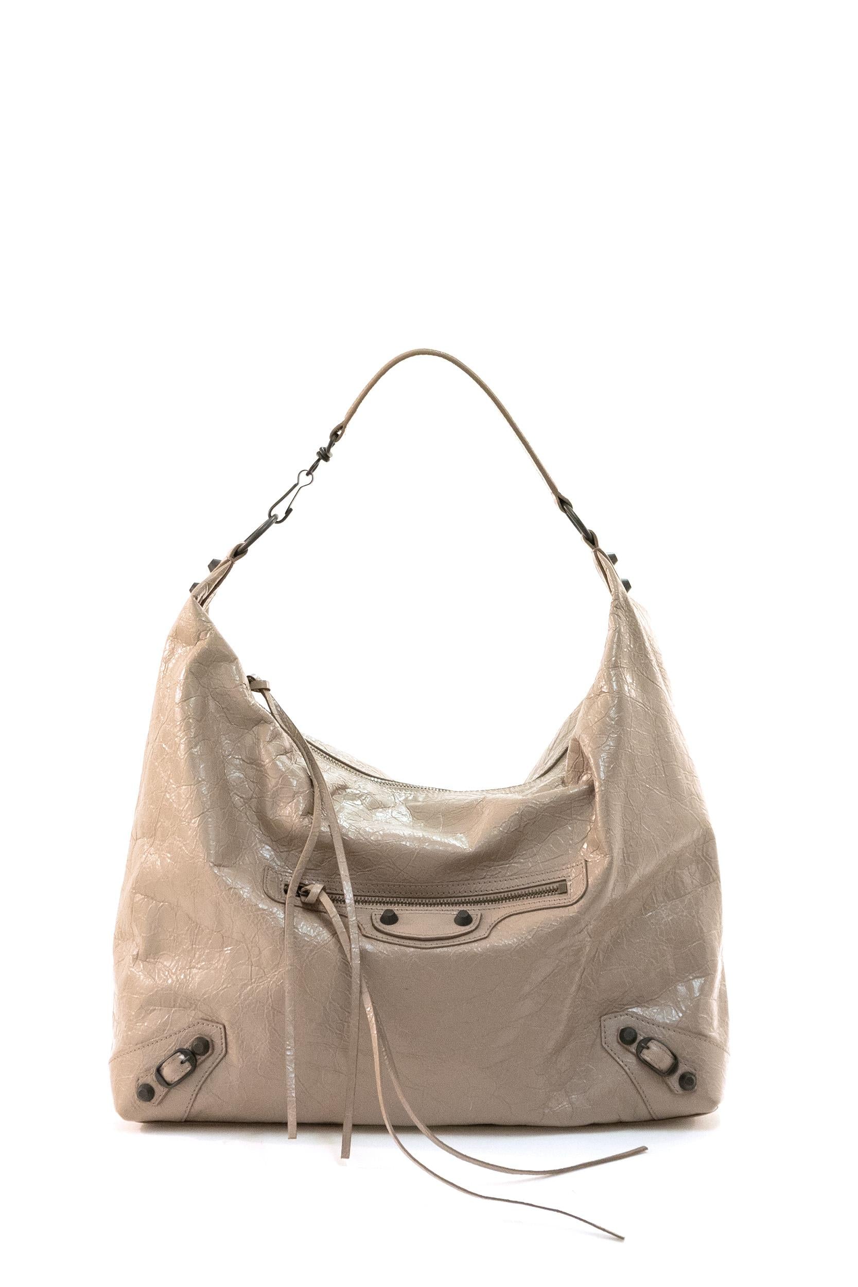 Borsa Le City Hobo in pelle Arena di colore beige<BR/><BR/><BR/> 852574 2ABEK 2914 BALENCIAGA 