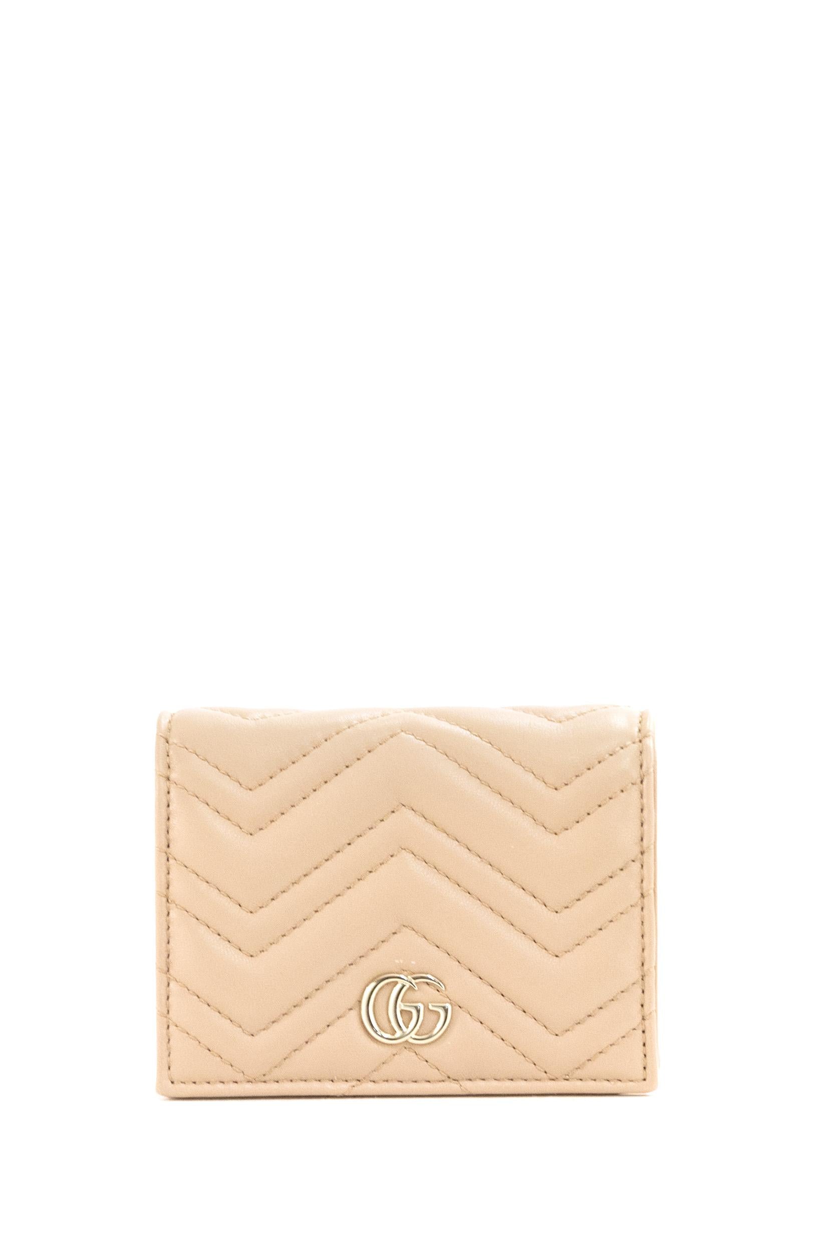 Portafoglio GG Marmont in Nappa<BR/> 466492 AAFAX 5753 GUCCI 