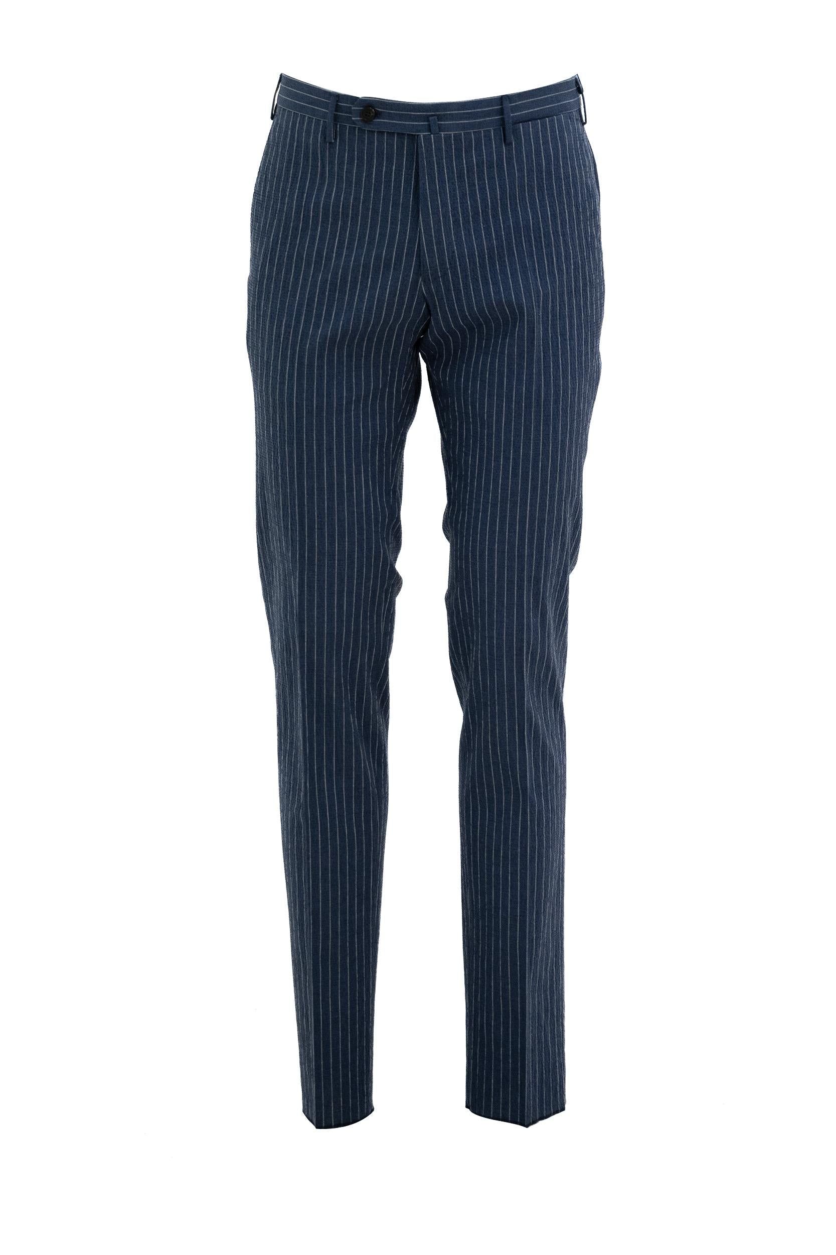 Pantaloni Gessati<BR/> 1T0035 90448 810 INCOTEX 