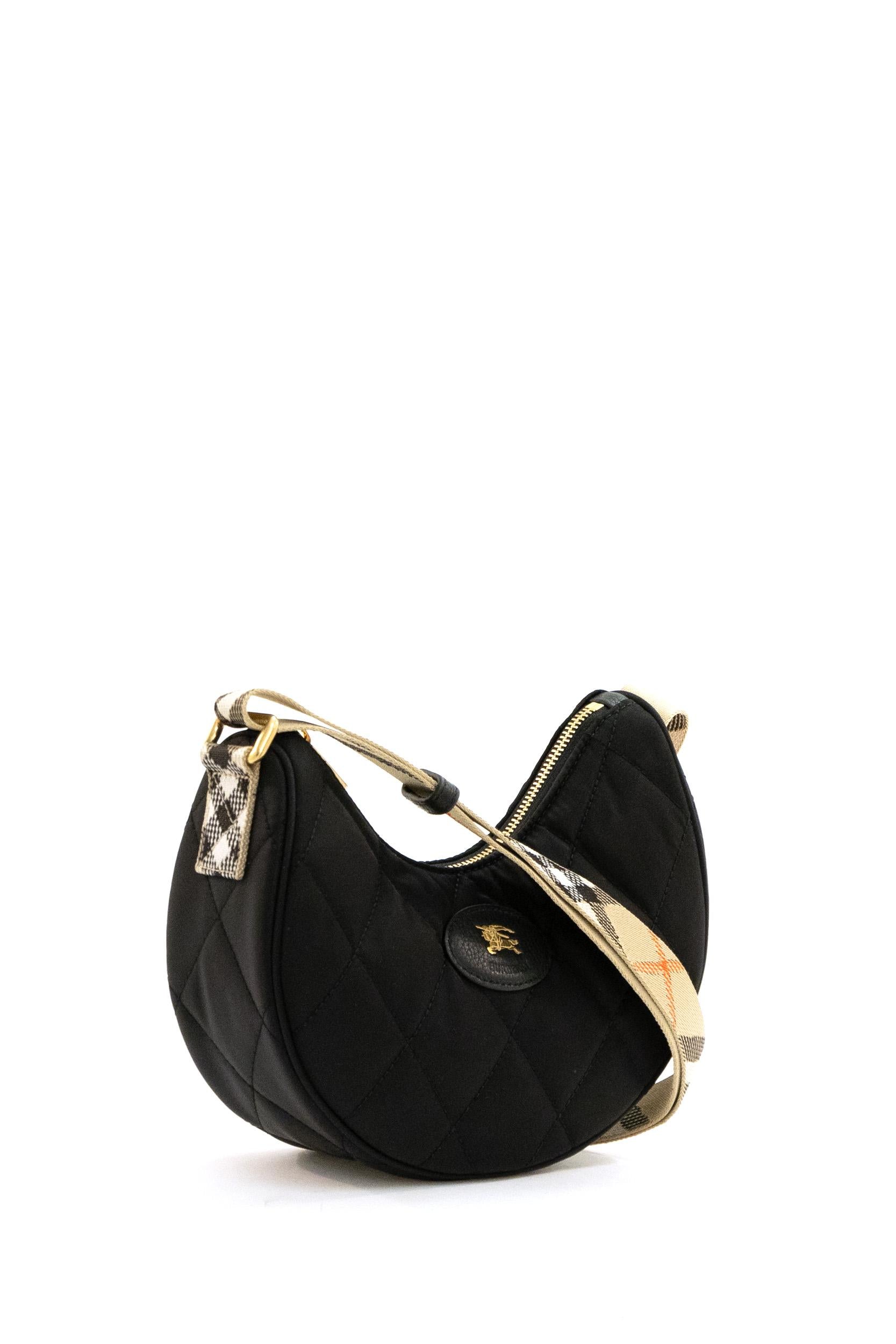 Borsa Horseshoe<BR/> 8111928 BLACK BURBERRY 
