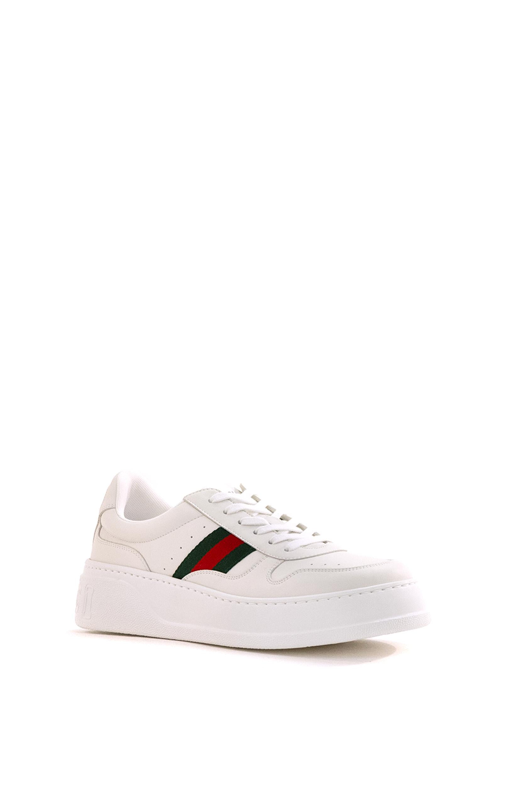 Sneakers in pelle di colore bianco<BR/> 848317 UPG40 9064 GUCCI 