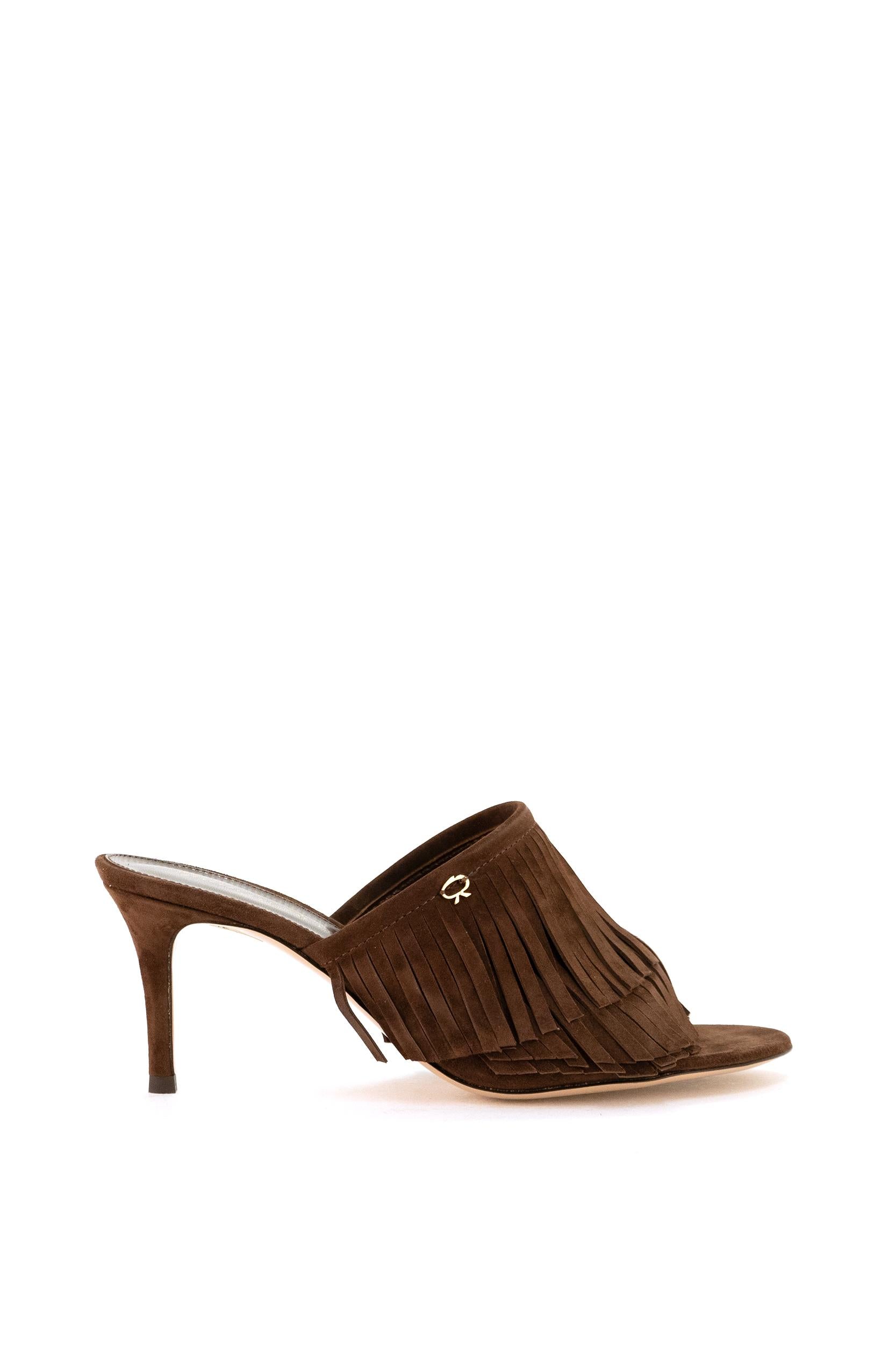 Sandalo Mule<BR/> G10072.70RIC.C45BROW BROWN GIANVITO ROSSI 