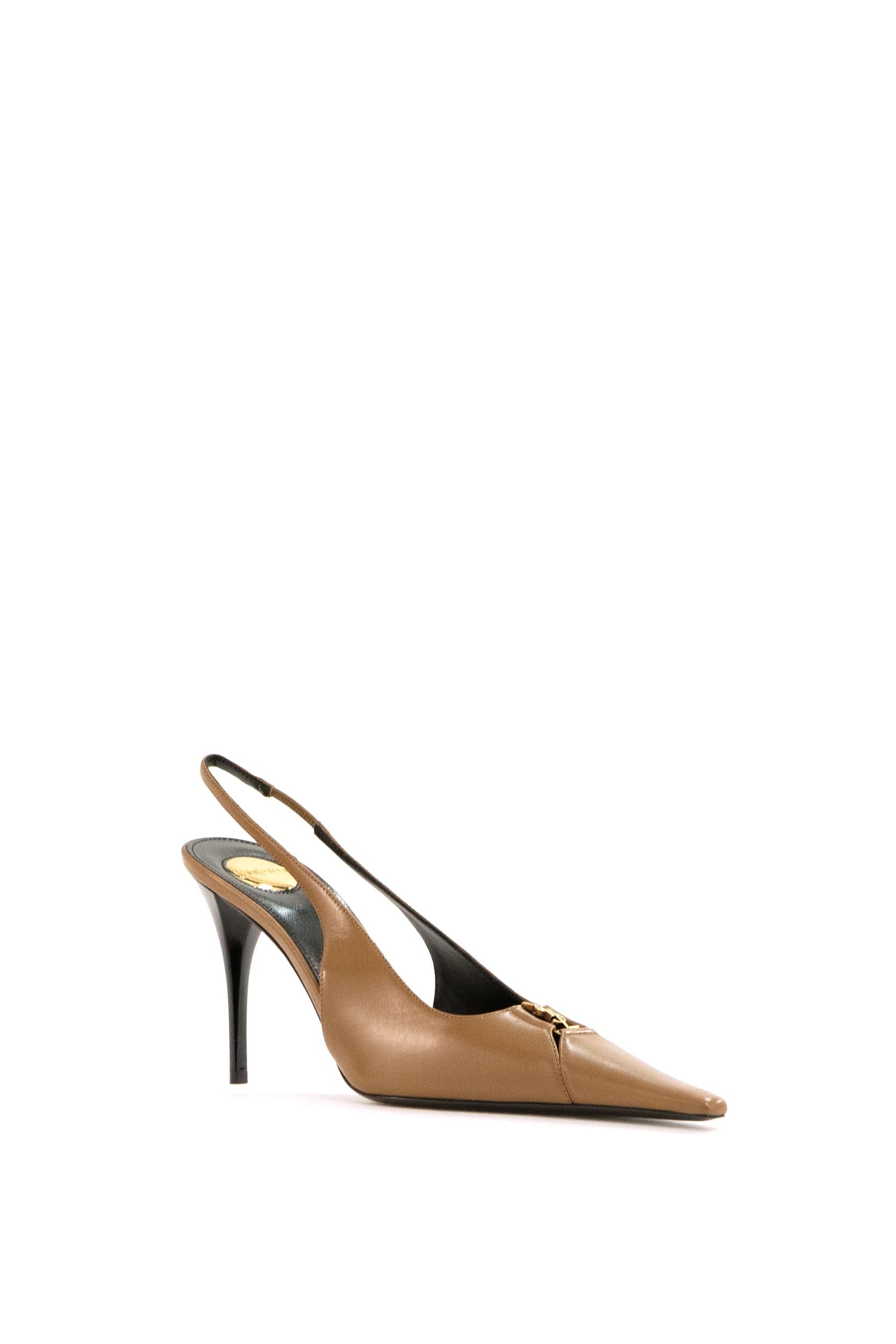 Slingback Babylon in Pelle<BR/> 806685 AADF1 2526 SAINT LAURENT 