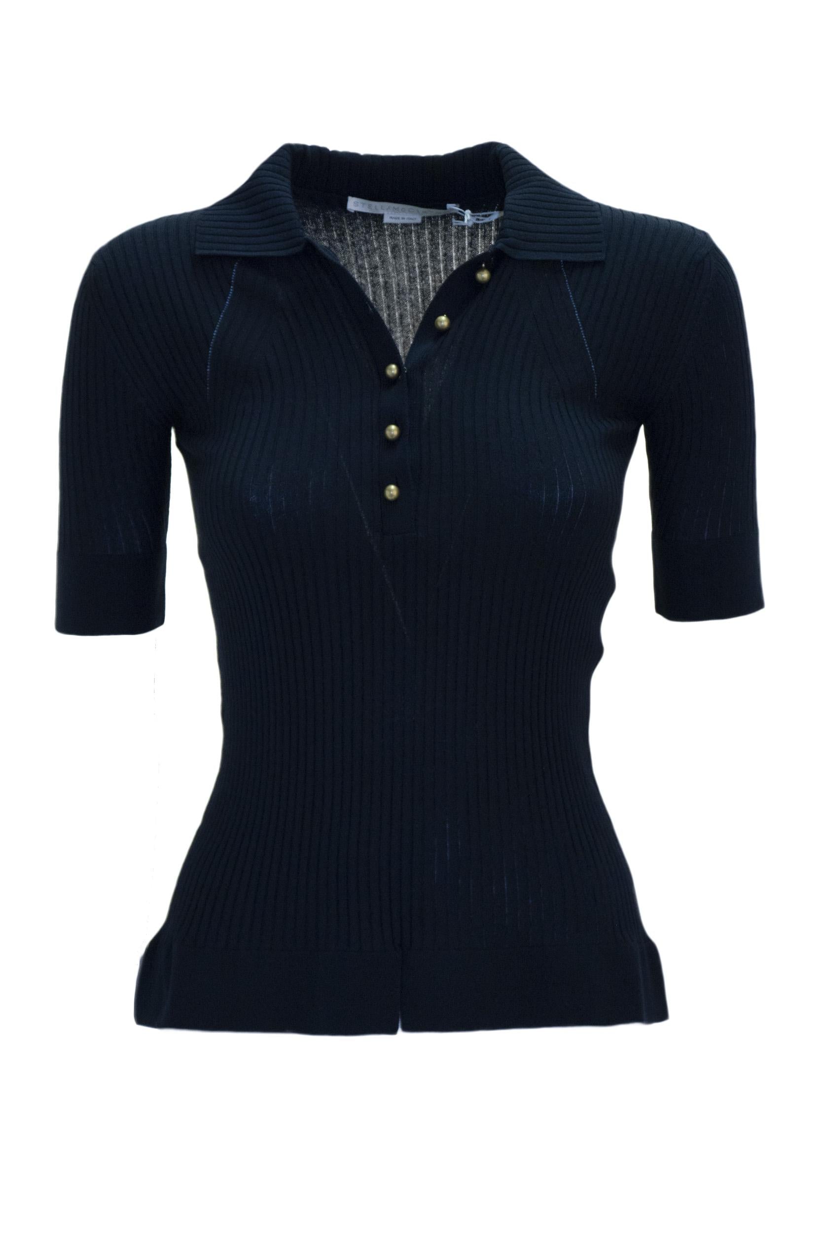 Stella McCartney 6K0125 3S23474101 Polo a Coste<BR/> 6K0125 3S2347 4101 STELLA McCARTNEY 