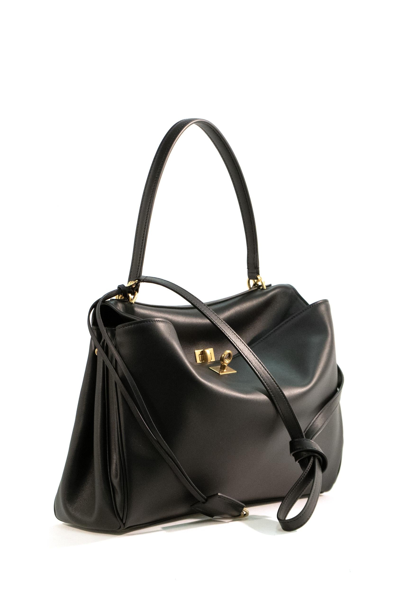 Borsa Rodeo Media in pelle colore nero<BR/> 789772 2AA4V 1000 BALENCIAGA 