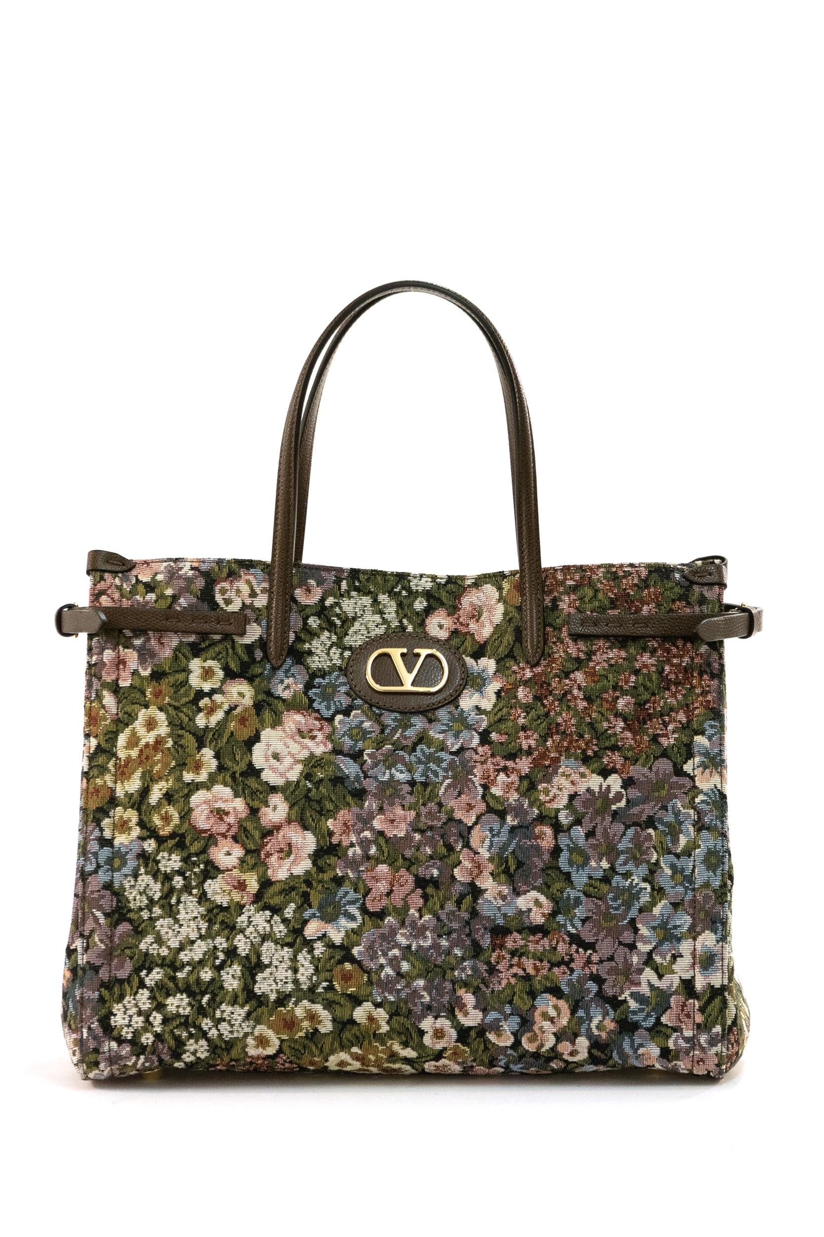 Borsa Shopping Media Antibes in Tessuto Jaquard Apres lHiver<BR/> 8W2B0R19DBI R9H VALENTINO GARAVANI 