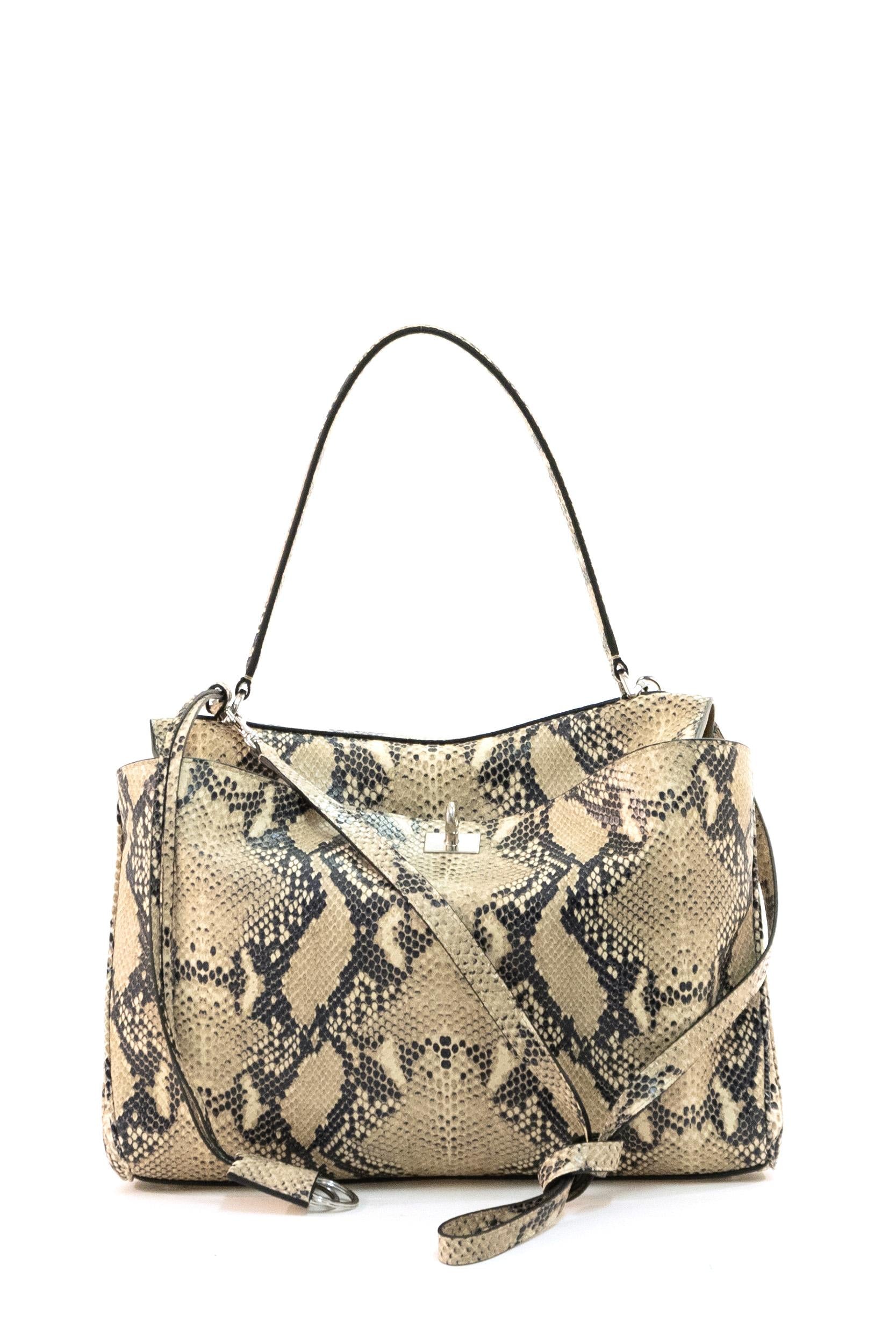 Borsa Rodeo Media in Pelle Pitonata<BR/> 789772 2ACAM 2417 BALENCIAGA 