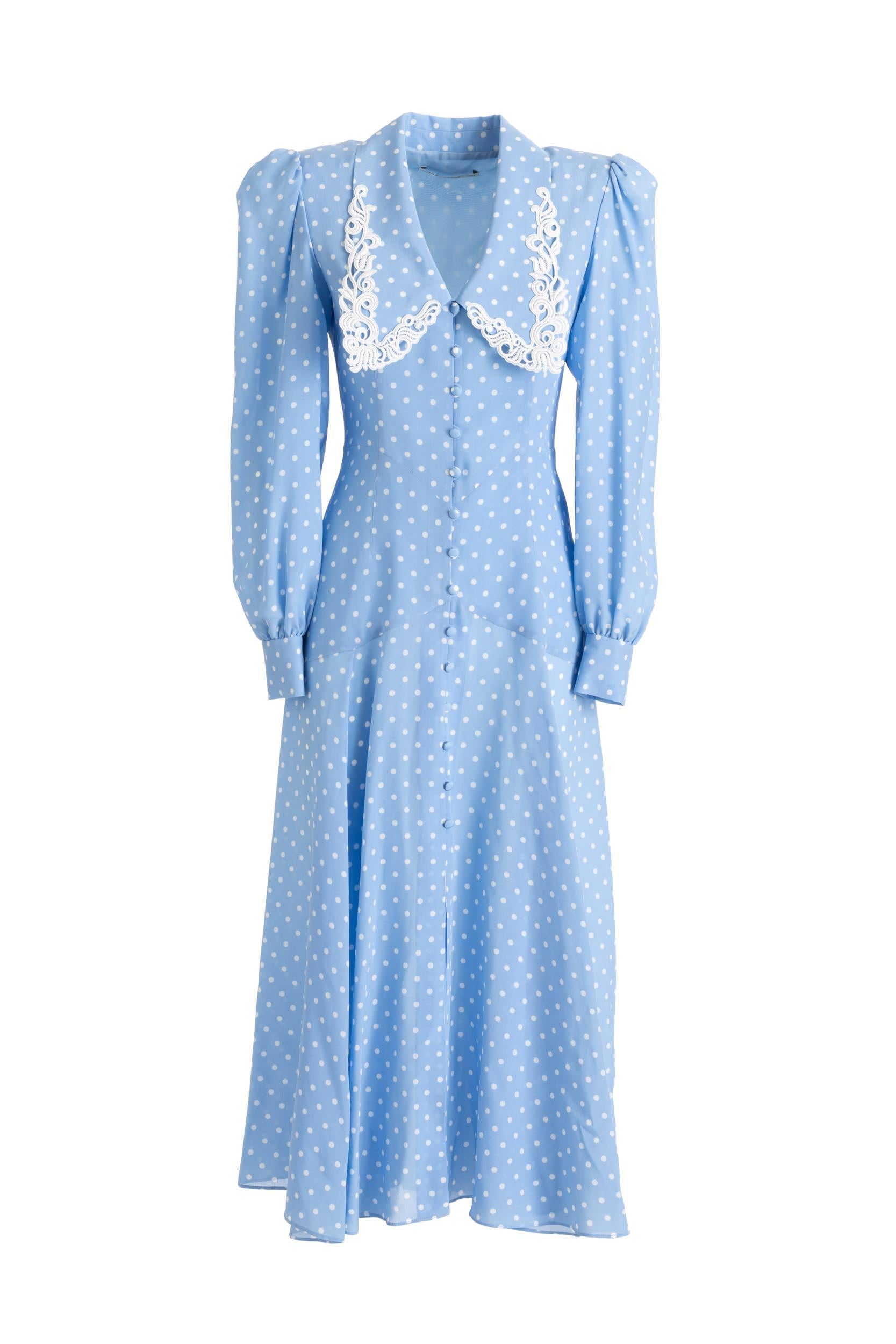 Alessandra Rich FAB2350 F31321674 Abito a Pois<BR/> FAB2350 F3132 1674 ALESSANDRA RICH 