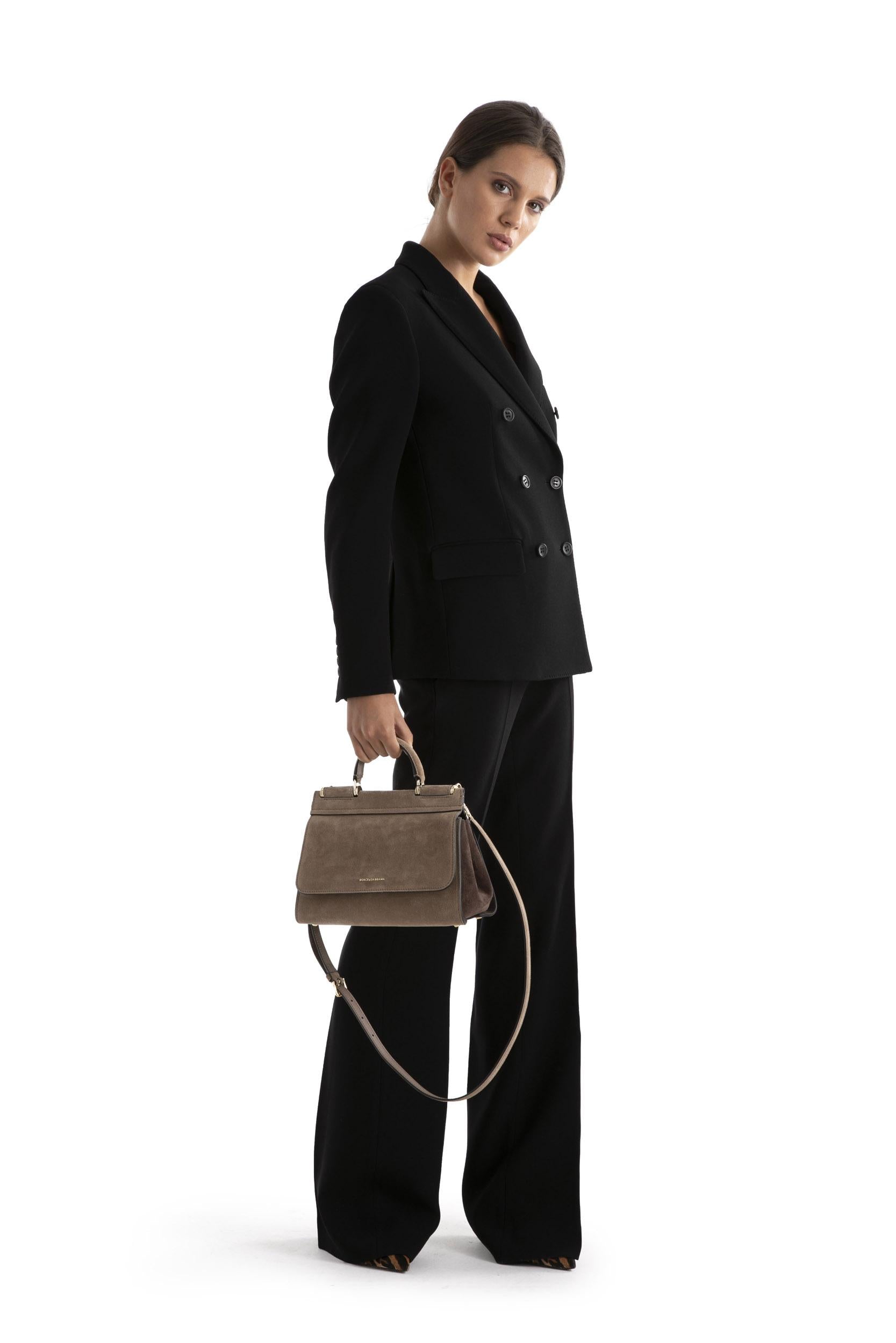 Giacca doppiopetto con tasche<BR/> 19WBDG2004 TP114 N8 BRAGWETTE 