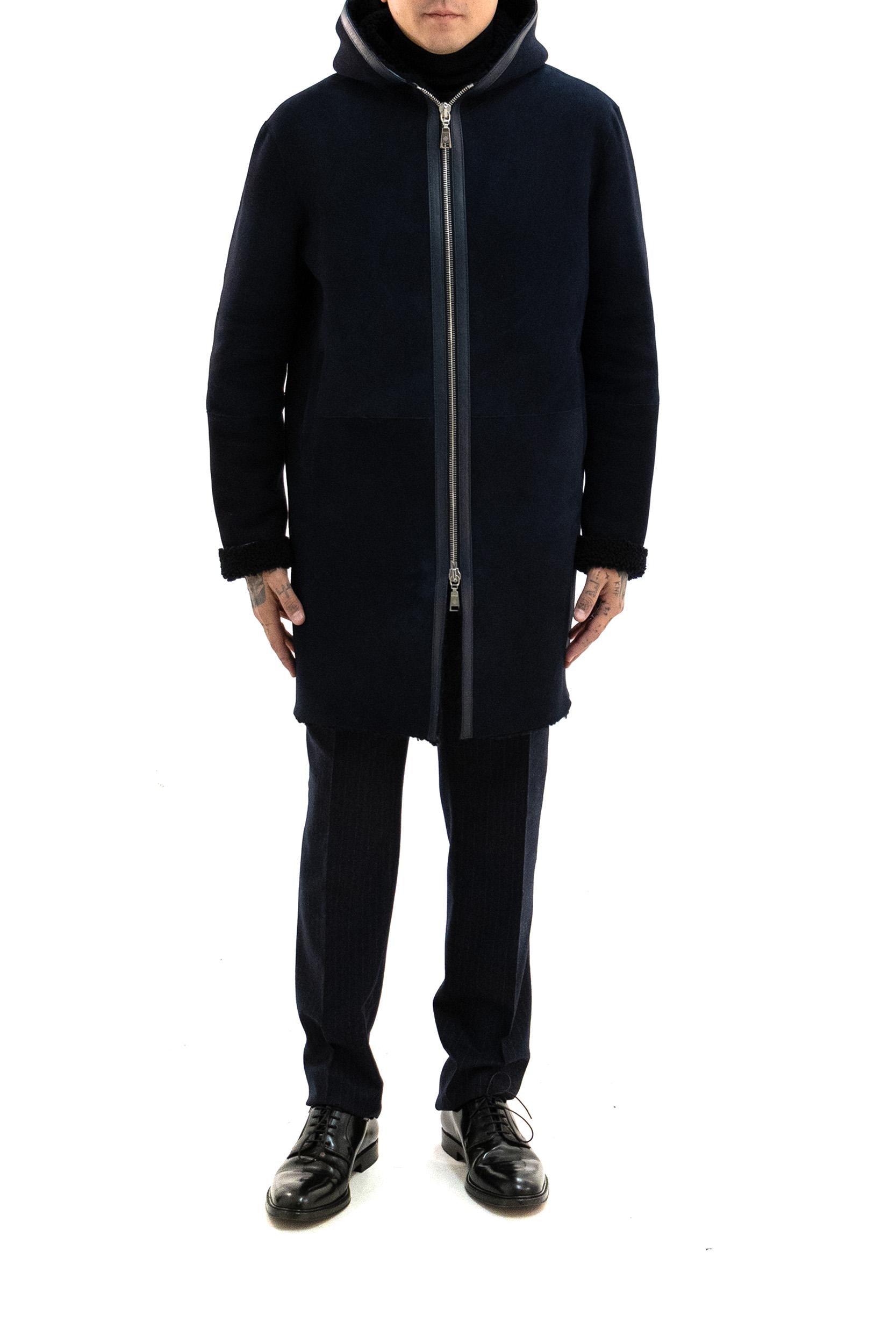 Montone con Cappuccio Blu<BR/> WILSON CHI25-09 BLU TAGLIATORE 