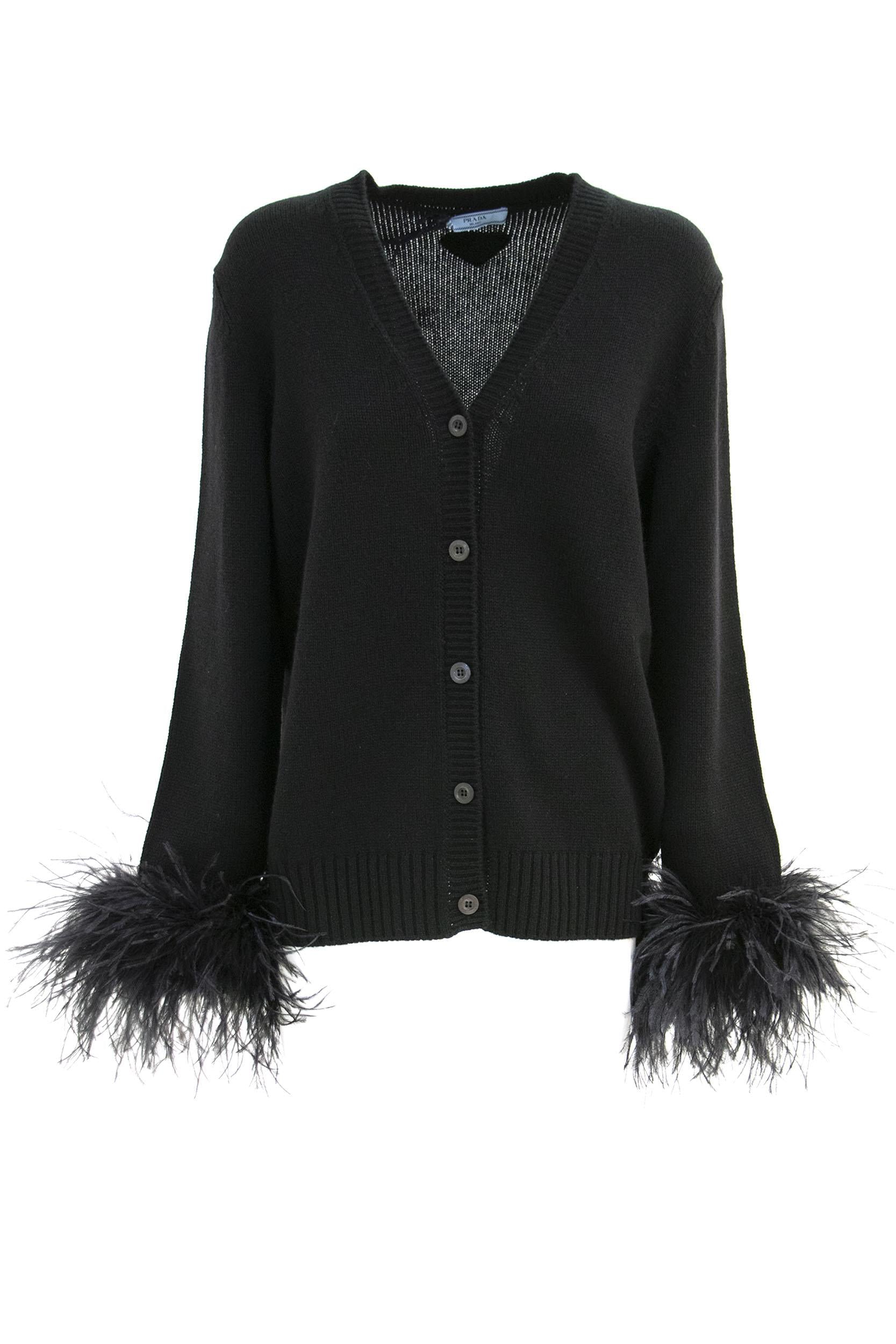 Cardigan<BR/> P25M32 S OOO 1346 F0002 PRADA 