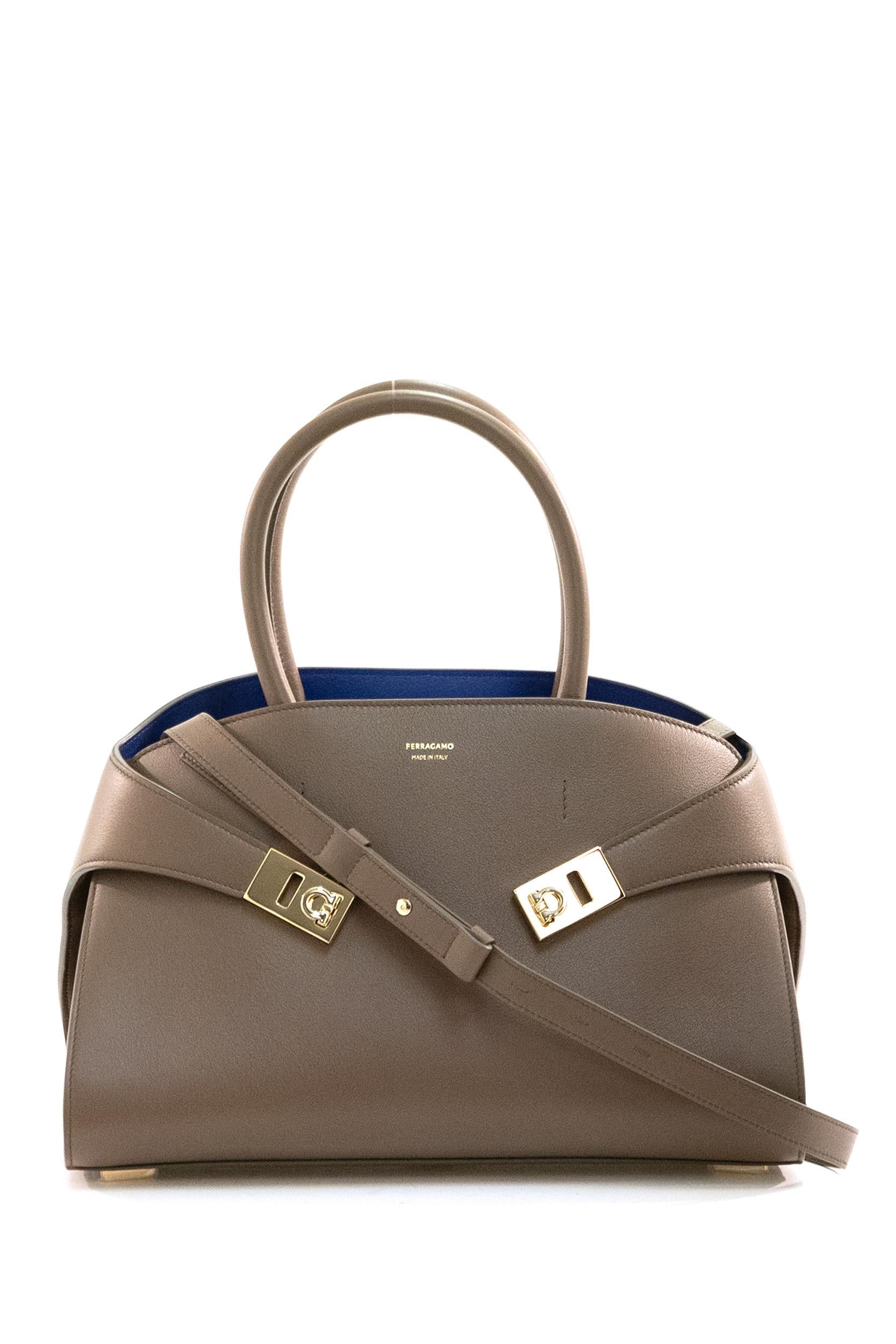 FERRAGAMO Borsa Hug color tortora<BR/> 215608 0771867 LAPIS FERRAGAMO 